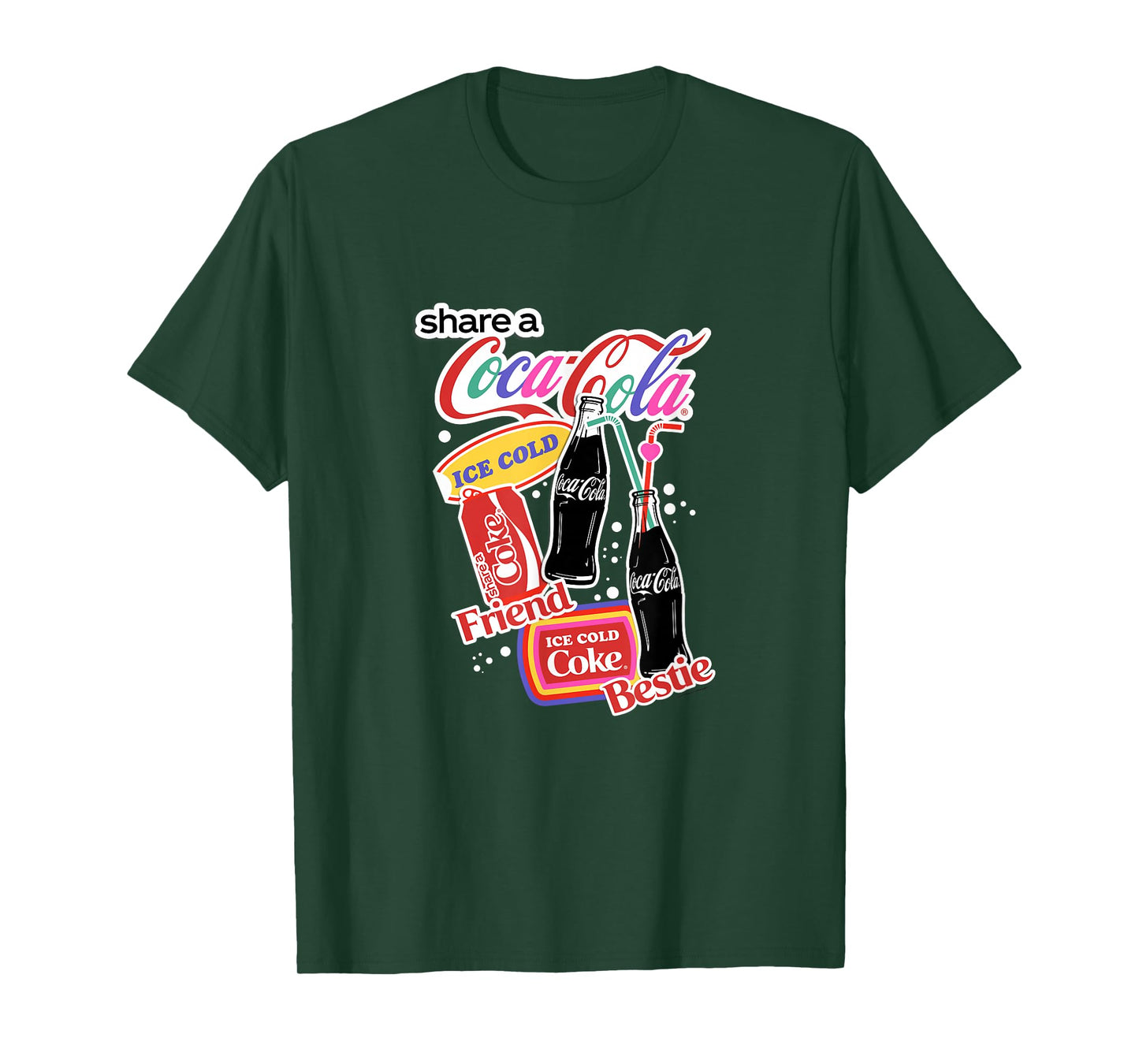 Coca-Cola Share A Coke Vintage Soda Bottles T-Shirt