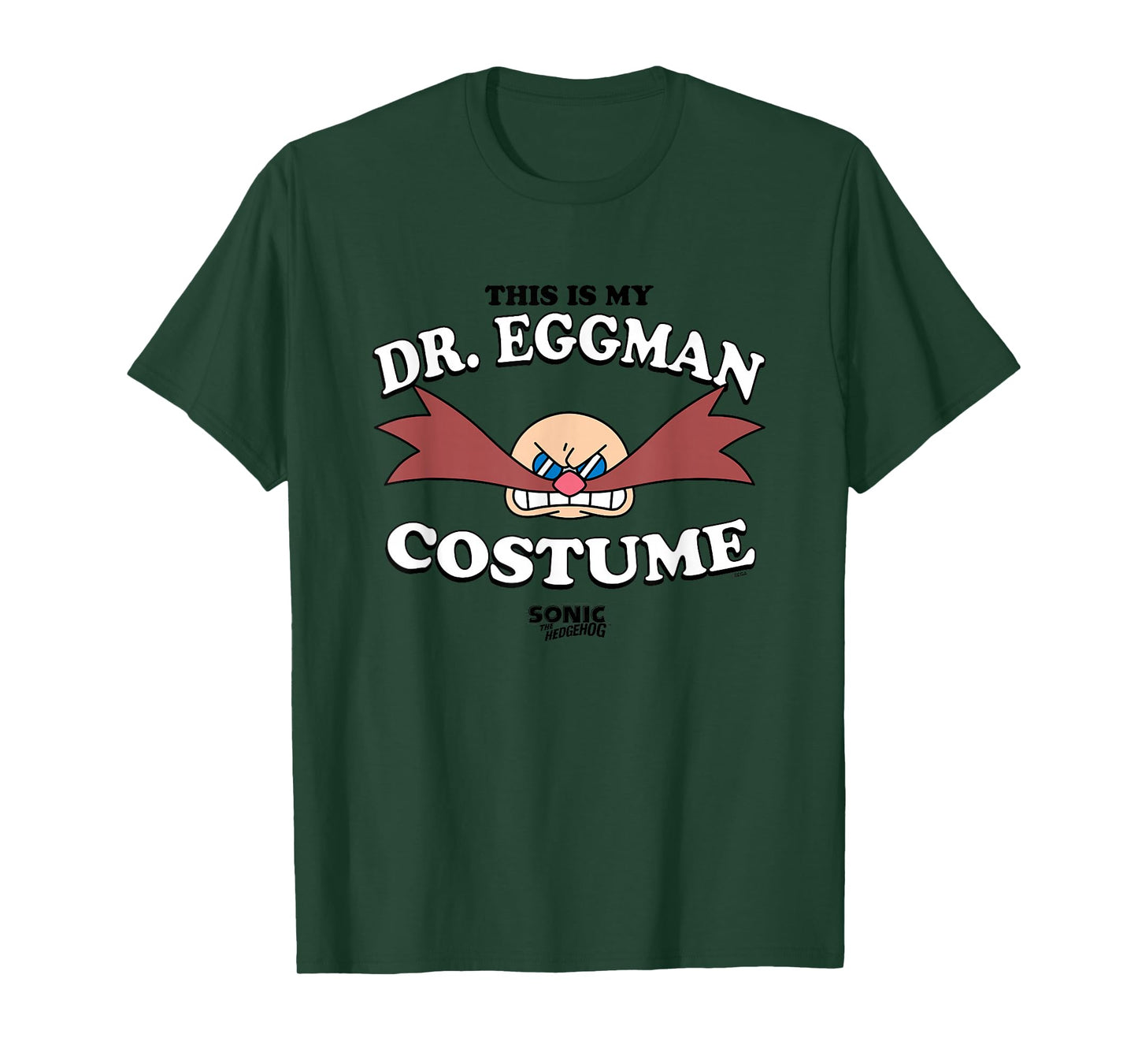 Sonic The Hedgehog Halloween This Is My Eggman Retro Costume T-Shirt