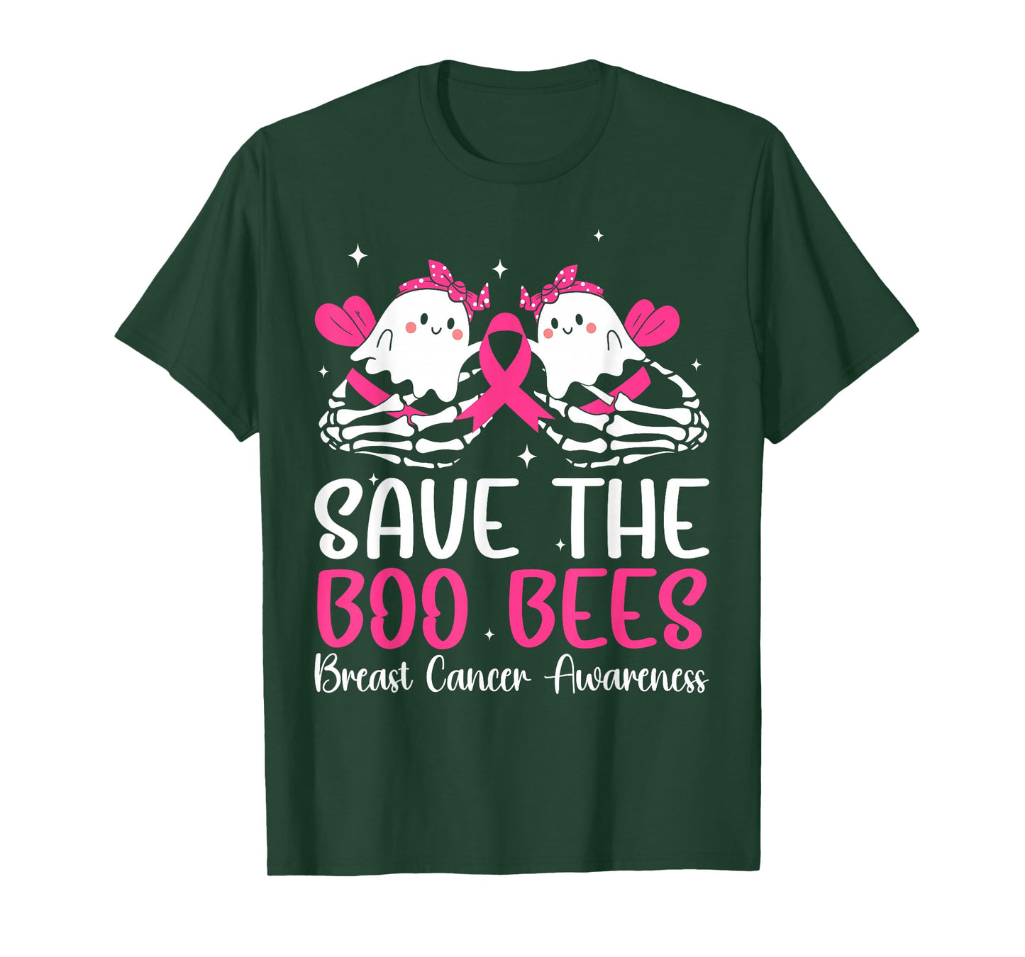 Save The Boobees Boo Bees Breast Cancer Halloween Women T-Shirt