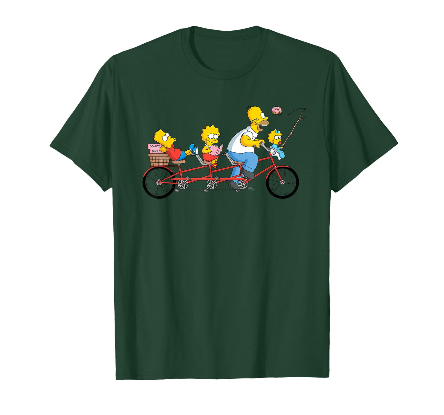 The Simpsons Father's Day Homer and Kids Bike Ride with Dad T-Shirt