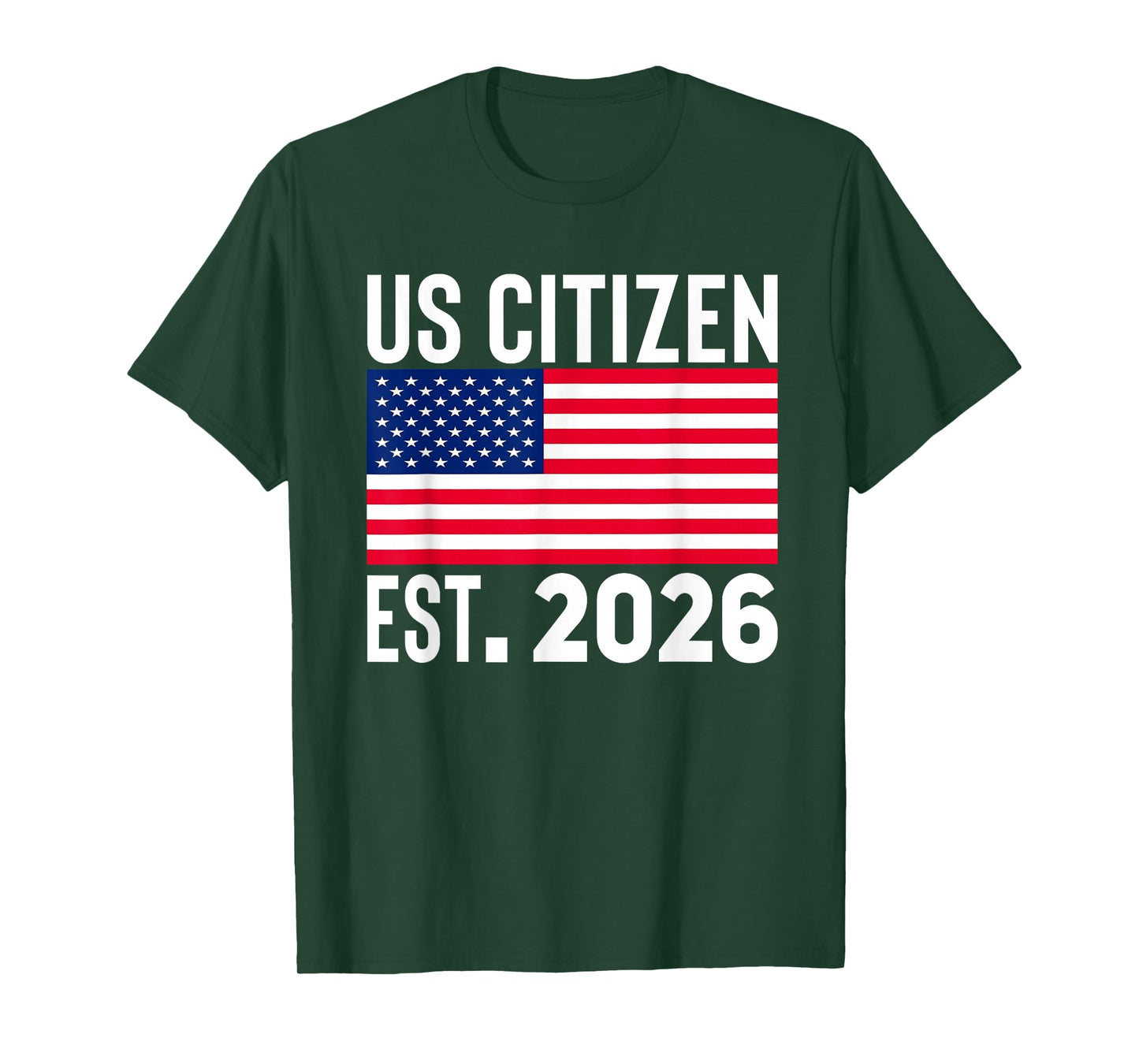New US Citizen Est 2026 American Immigrant Citizenship Gifts T-Shirt