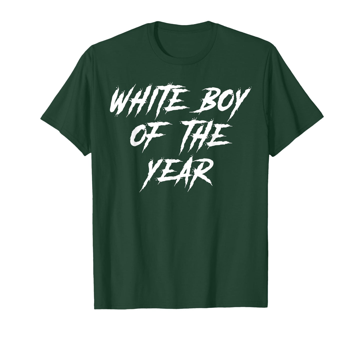 White Boy of The Year for Men Boys Kids Funny Graphic T-Shirt