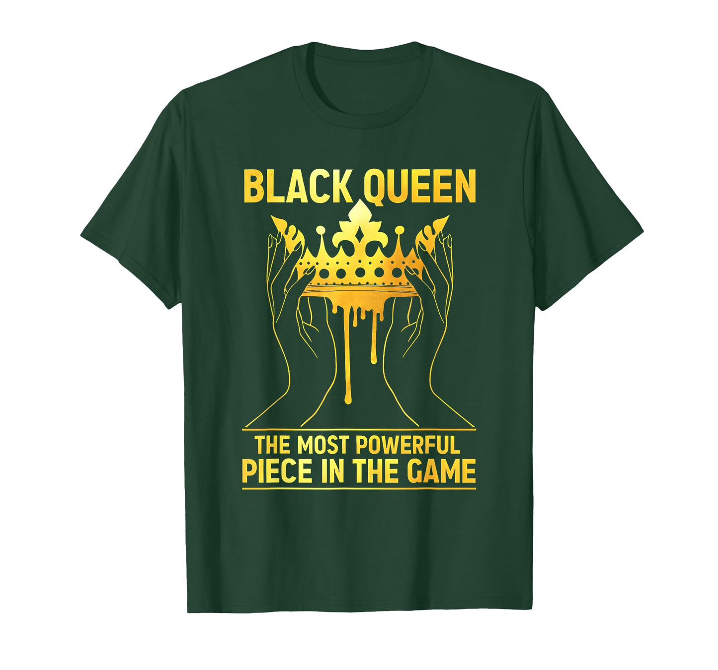 Black Queen The Most Powerful Piece in The Game Melanin Girl T-Shirt