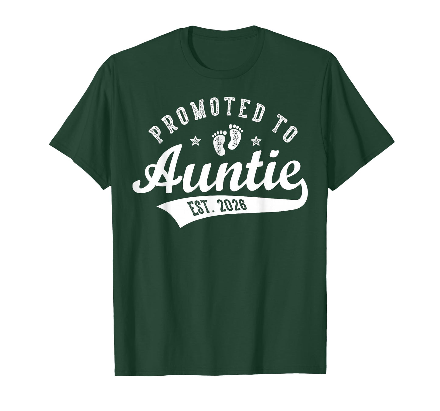Promoted to Auntie Est. 2026 Baby Announcement Matching T-Shirt