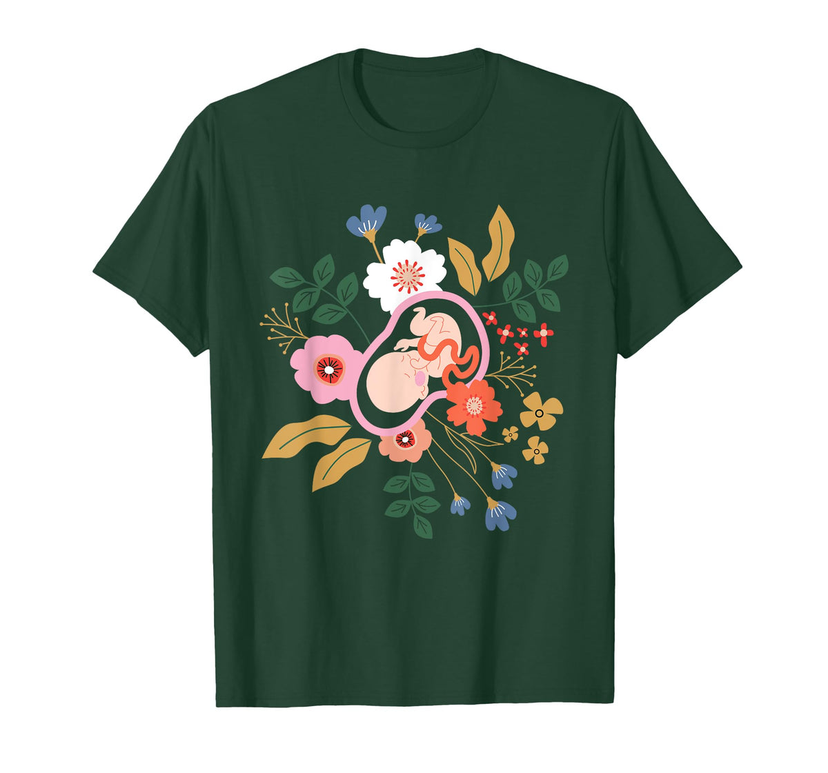 Floral Doula Midwifery - Midwives Childbirth Labor Assistant T-Shirt