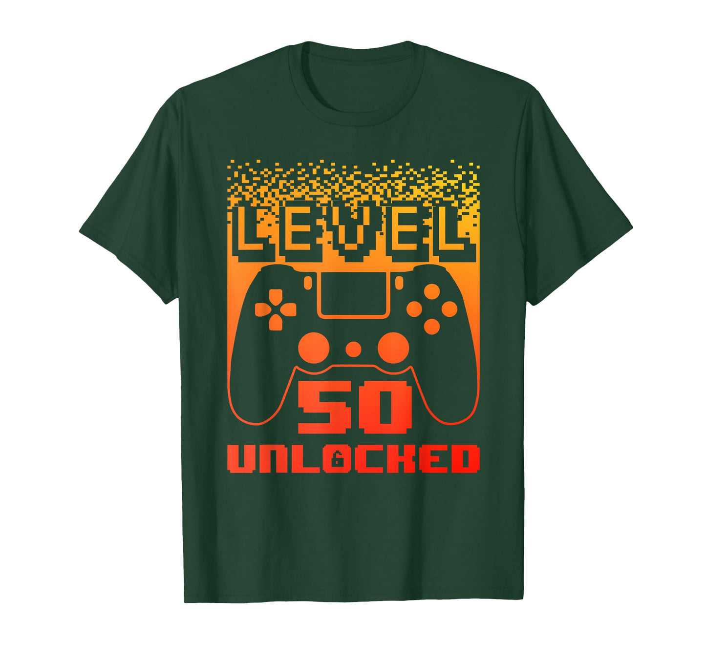 50th Birthday For Men Level 50 Unlocked Gamer 50 Year Old T-Shirt
