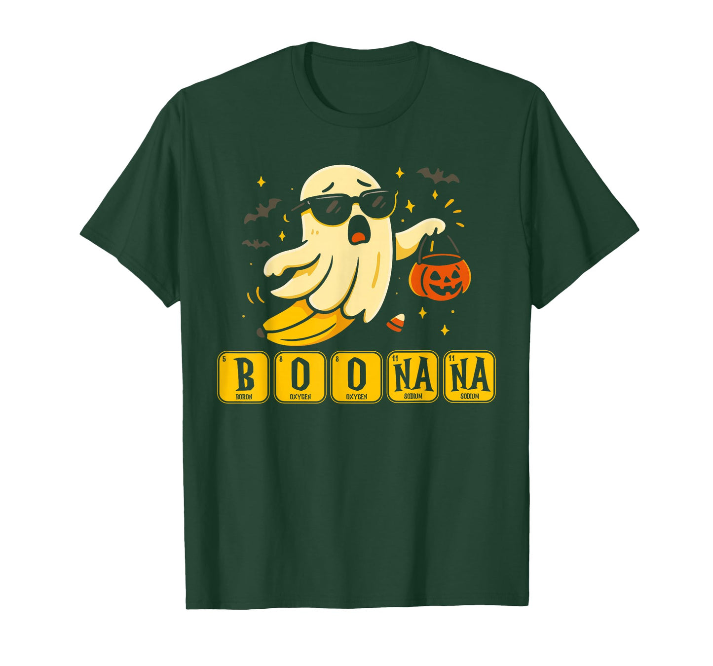 Chemistry Boonana Banana Ghost Cute Halloween Funny Teacher T-Shirt