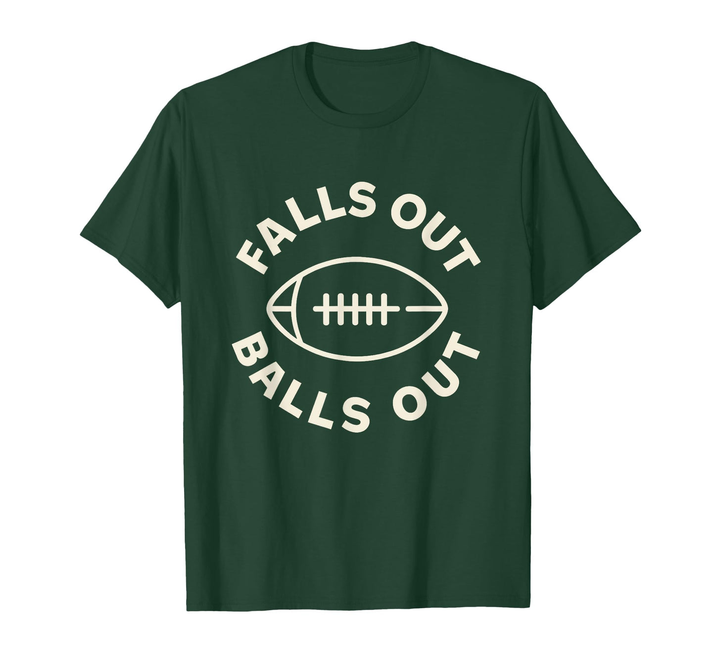 Falls Out Balls Out Funny Football Shirt Vintage Gameday Tee T-Shirt
