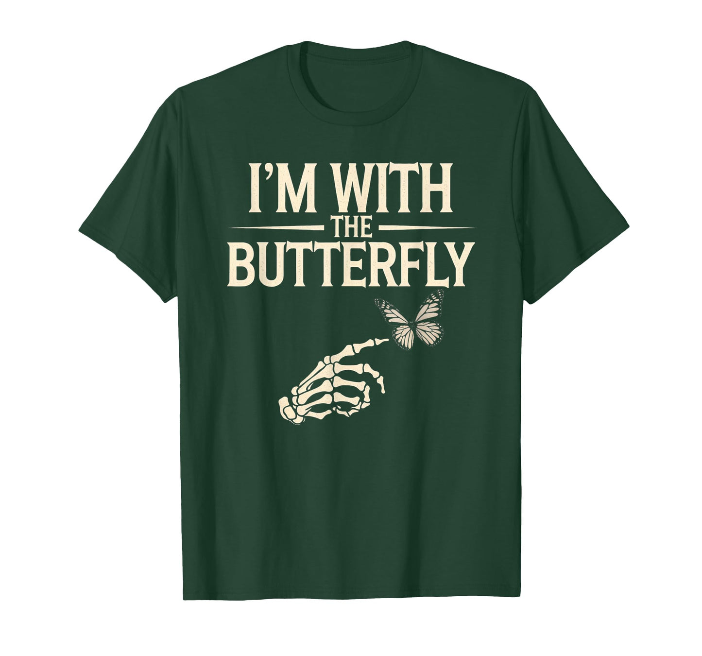 I'm With Butterfly Halloween Costume Couples Matching Gifts T-Shirt