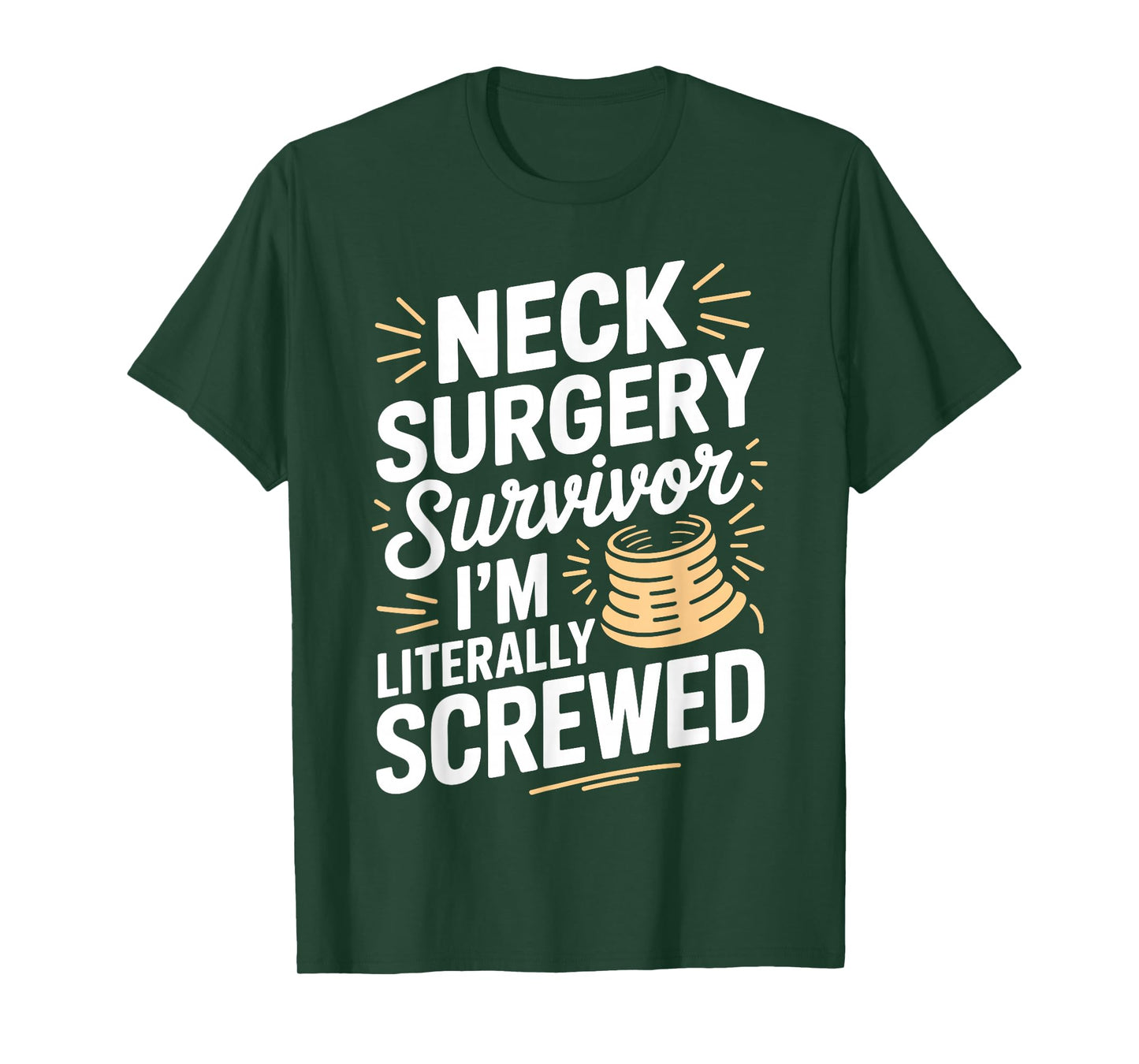 Neck Surgery Art for Men Women Kids Neck Surgery Recovering T-Shirt