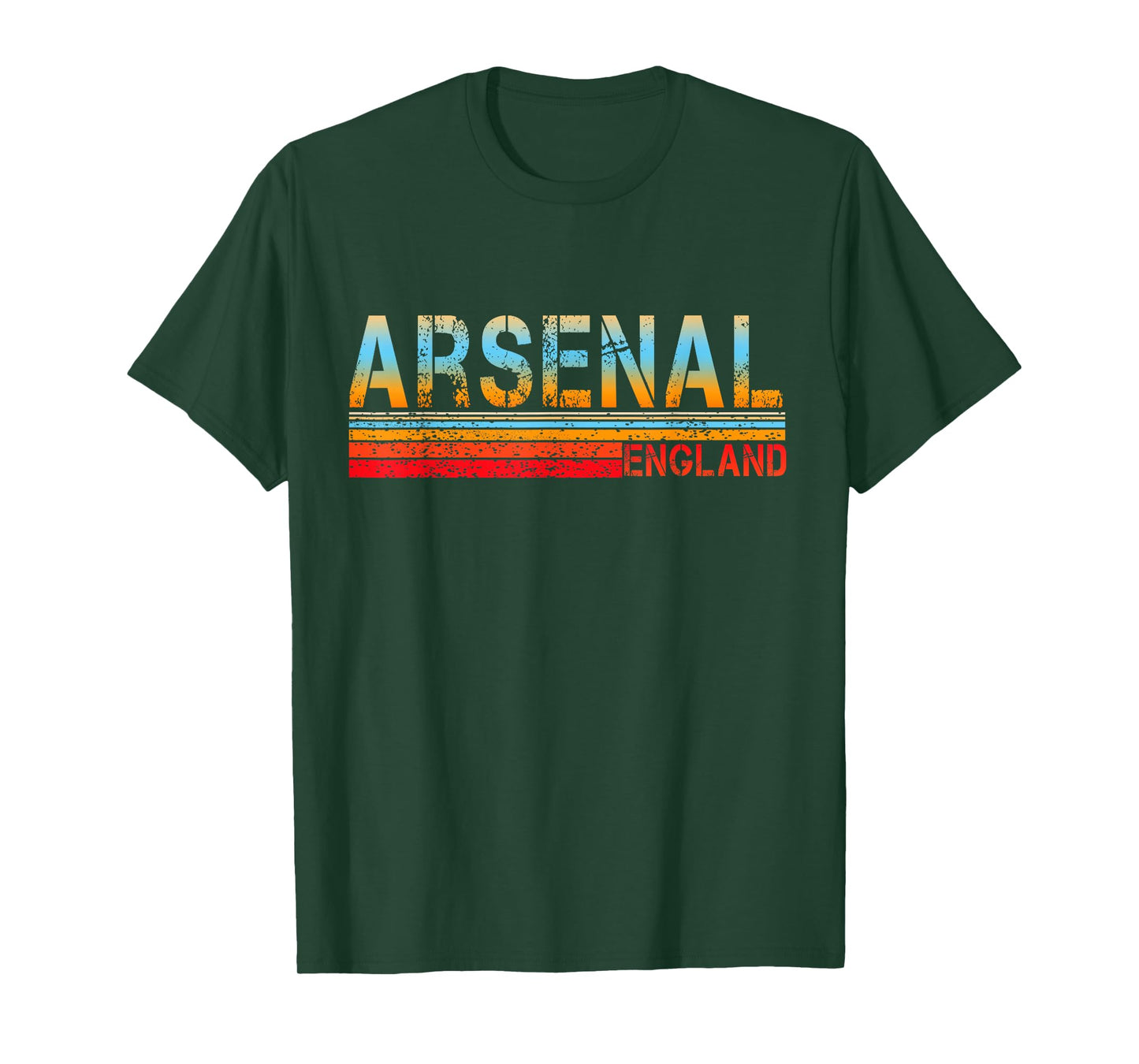 Love Heart Arsenal Tee Grunge Vintage Style Black Arsenal T-Shirt