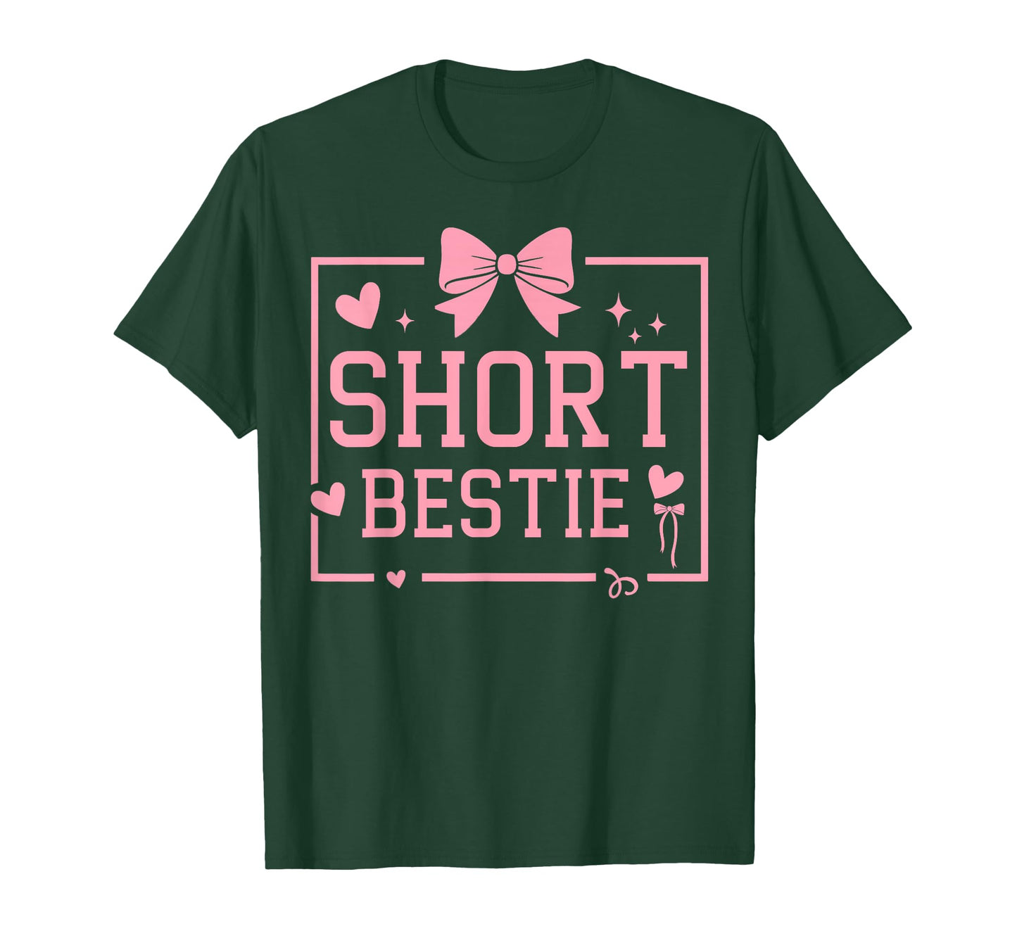 Best Friend Matching Tall Short Bestie Besties Matching BFF T-Shirt