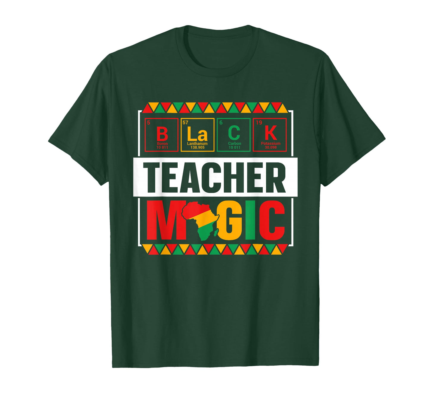 Black Teacher Magic Black History Month Teacher Mens Womens T-Shirt