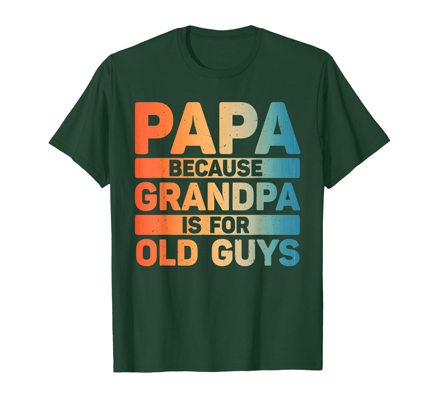 Papa Art for Grandpa Men from Grandkids Father's Day Papa T-Shirt