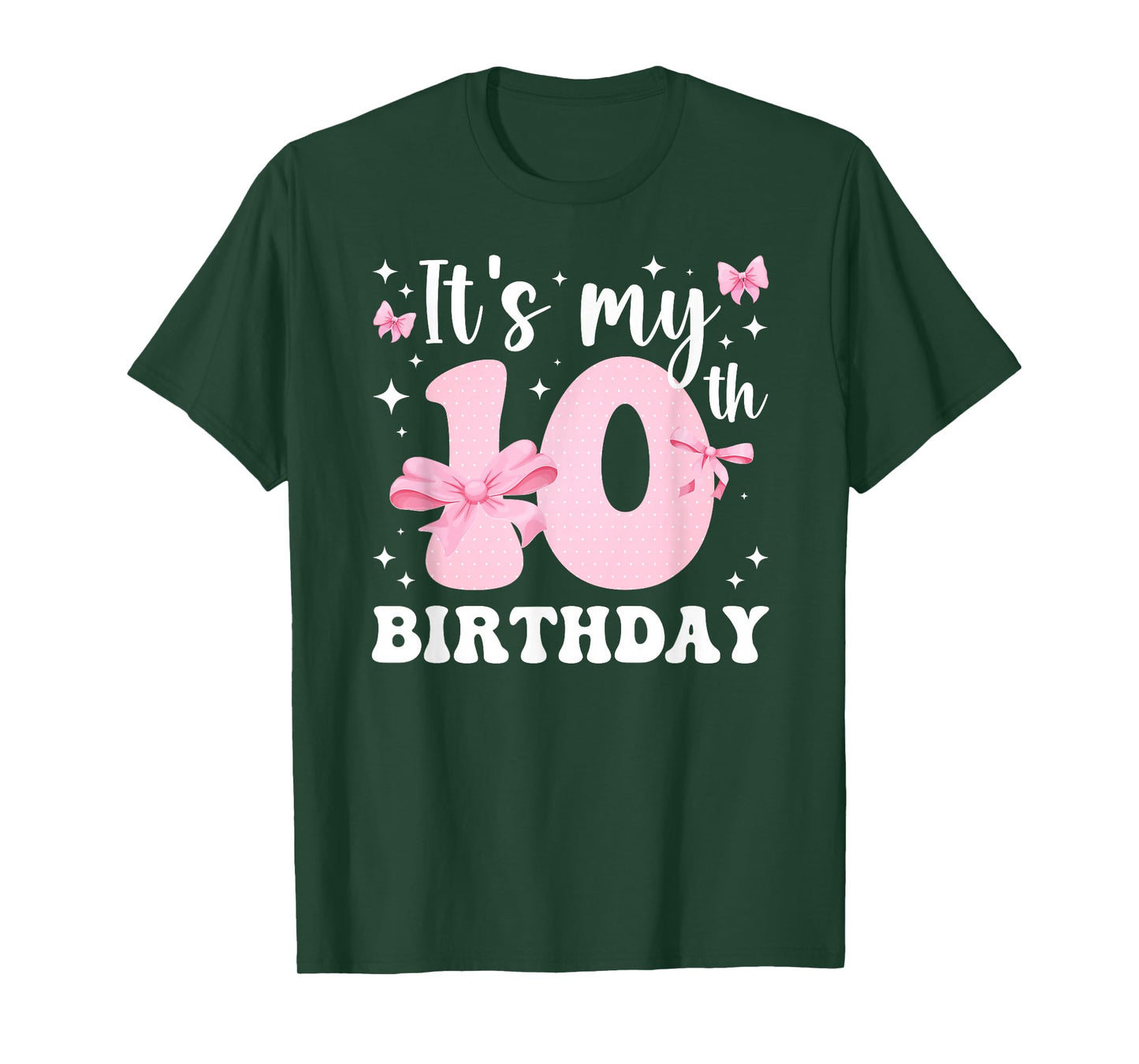 10th Coquette Themed Birthday 10 Year Old Girl Coquette Bow T-Shirt