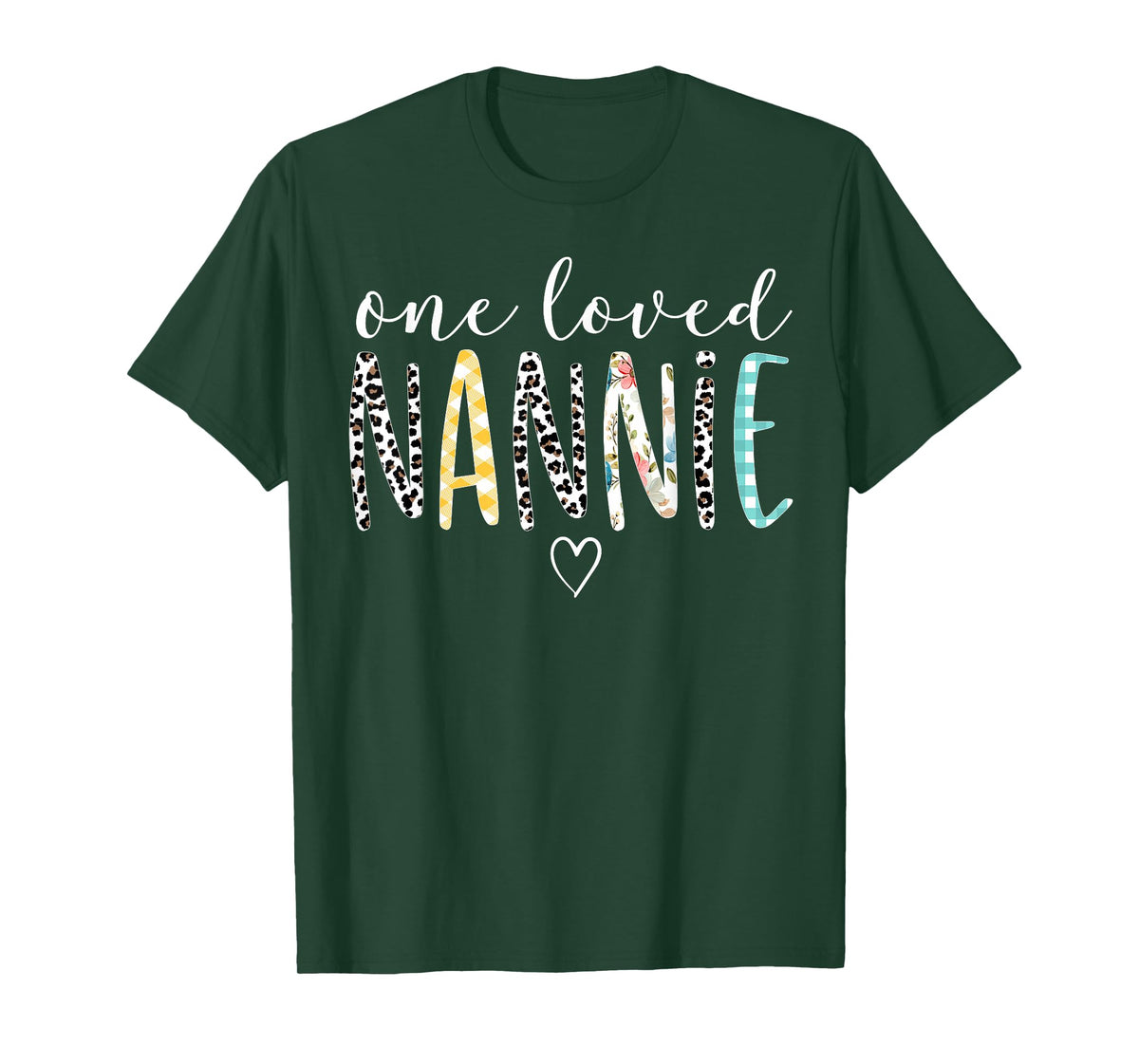 Nannie Gifts Women One Loved Nannie Mother's Day T-Shirt