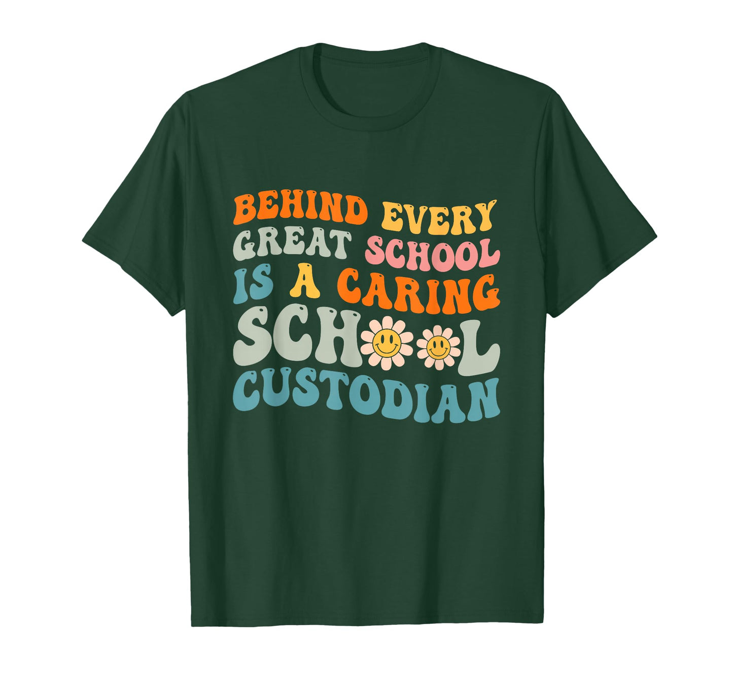 School Custodian Design for Men Women Custodian Appreciation T-Shirt