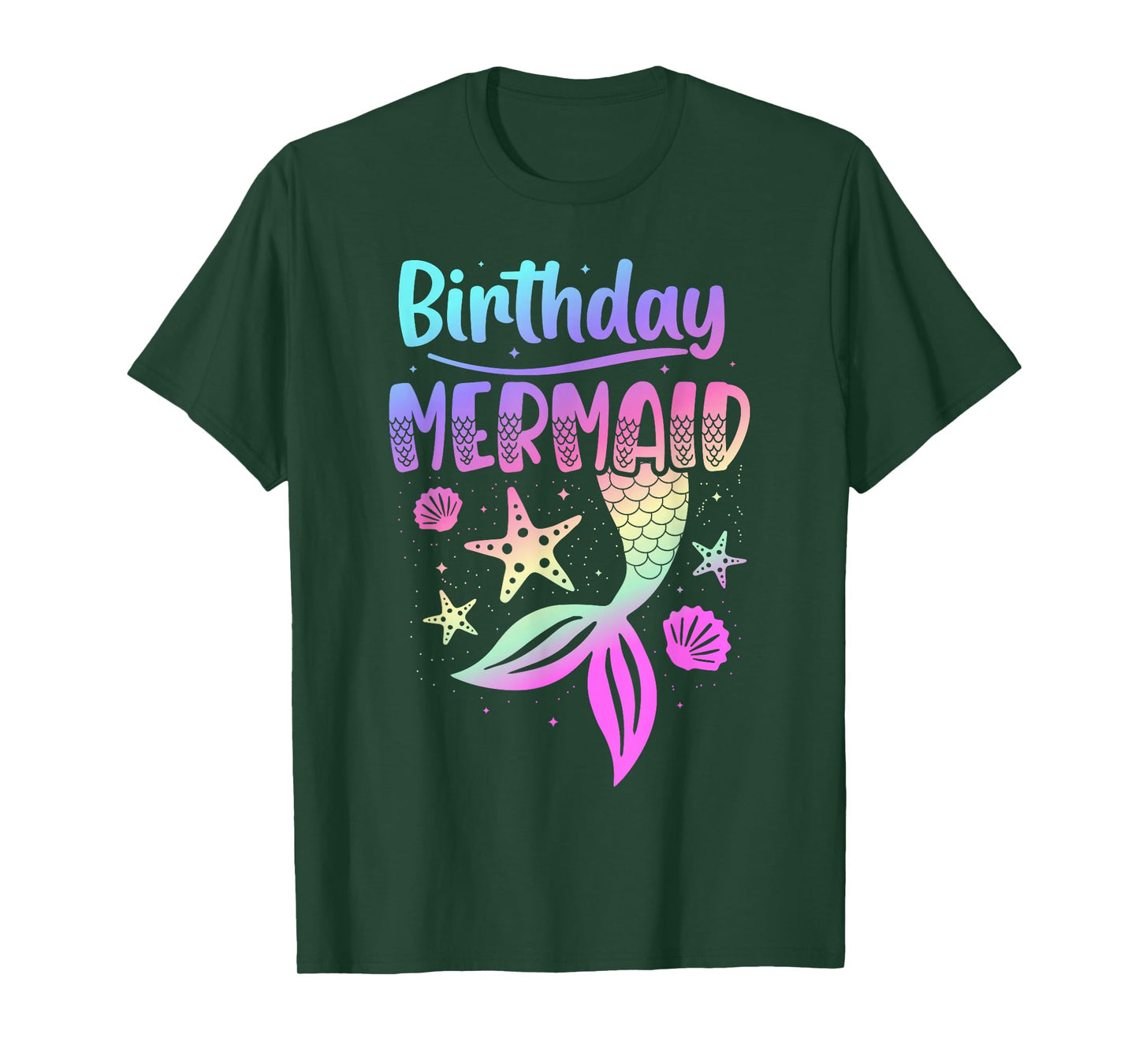 Birthday Mermaid Party Teen Girl Mermaid Women T-Shirt