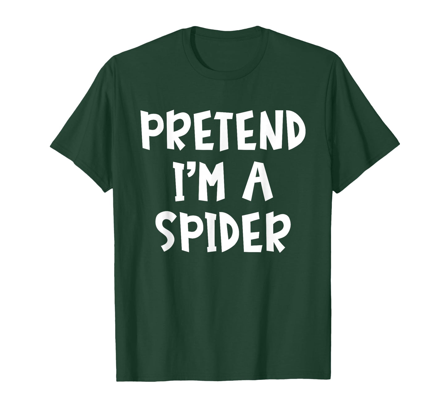 Pretend I'm A Spider Matching Costume Lazy Easy Halloween T-Shirt