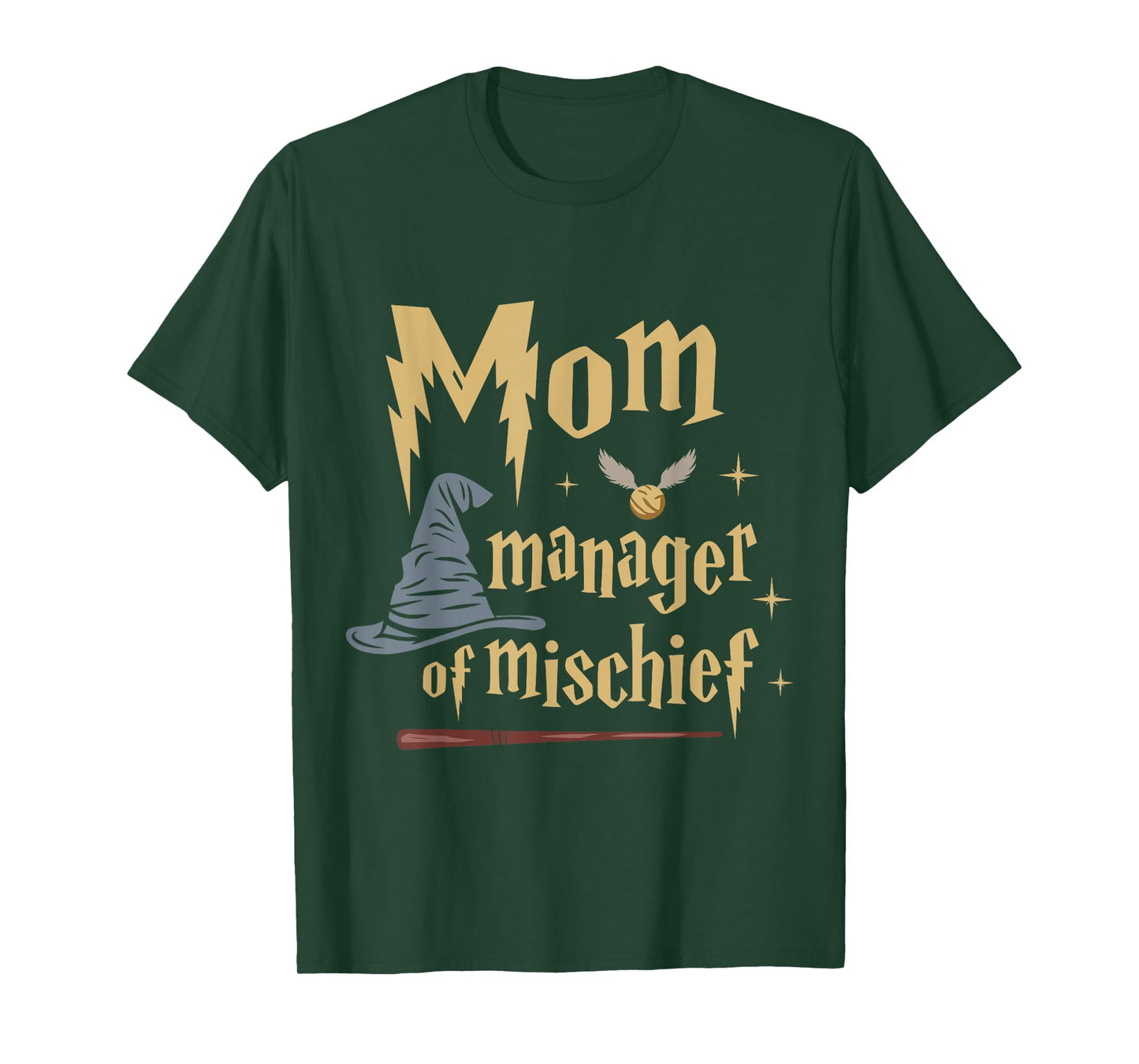 Funny Women Magical Mom Manager of Mischief Mother's Day T-Shirt