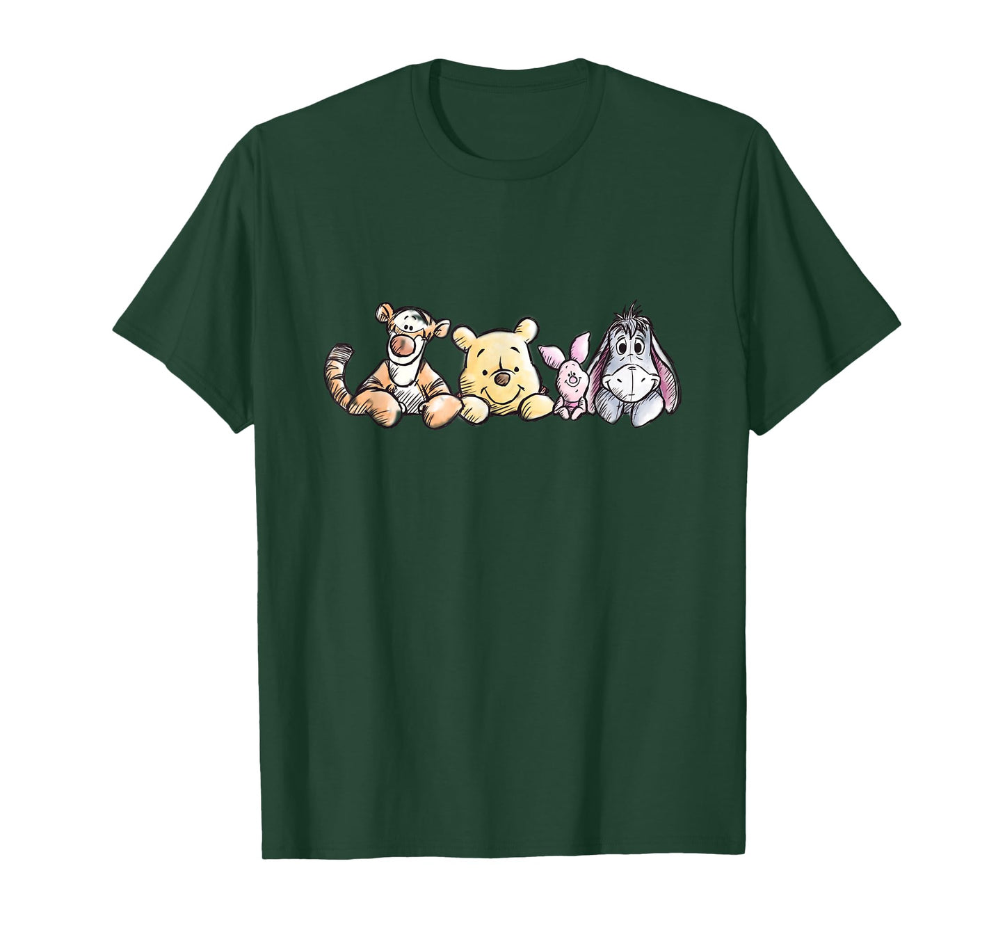 Disney Winnie The Pooh Sketch Style T-Shirt