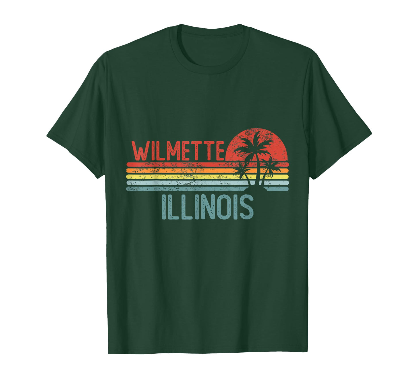 Wilmette Illinois Funny USA City Trip Home Roots T-Shirt
