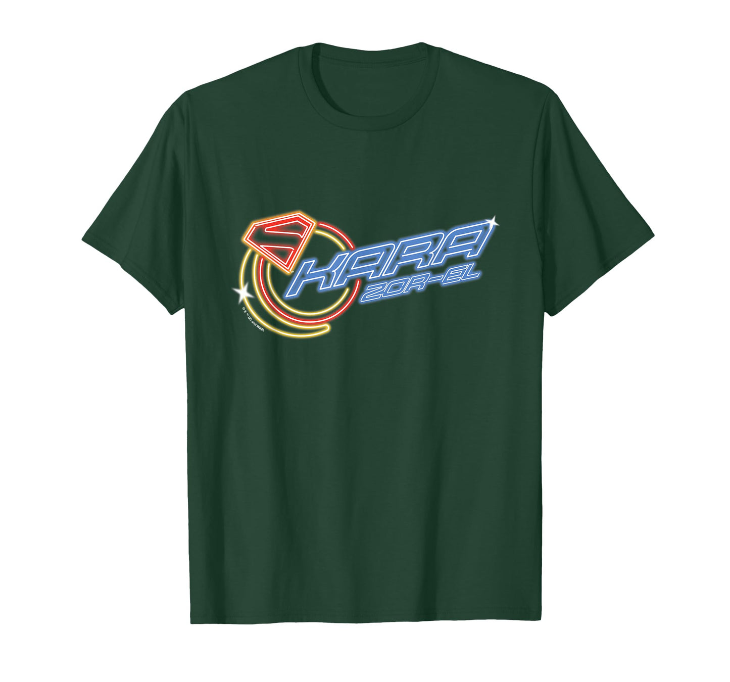 Supergirl 2026 Neon Glow Kara Zor-El Sign T-Shirt