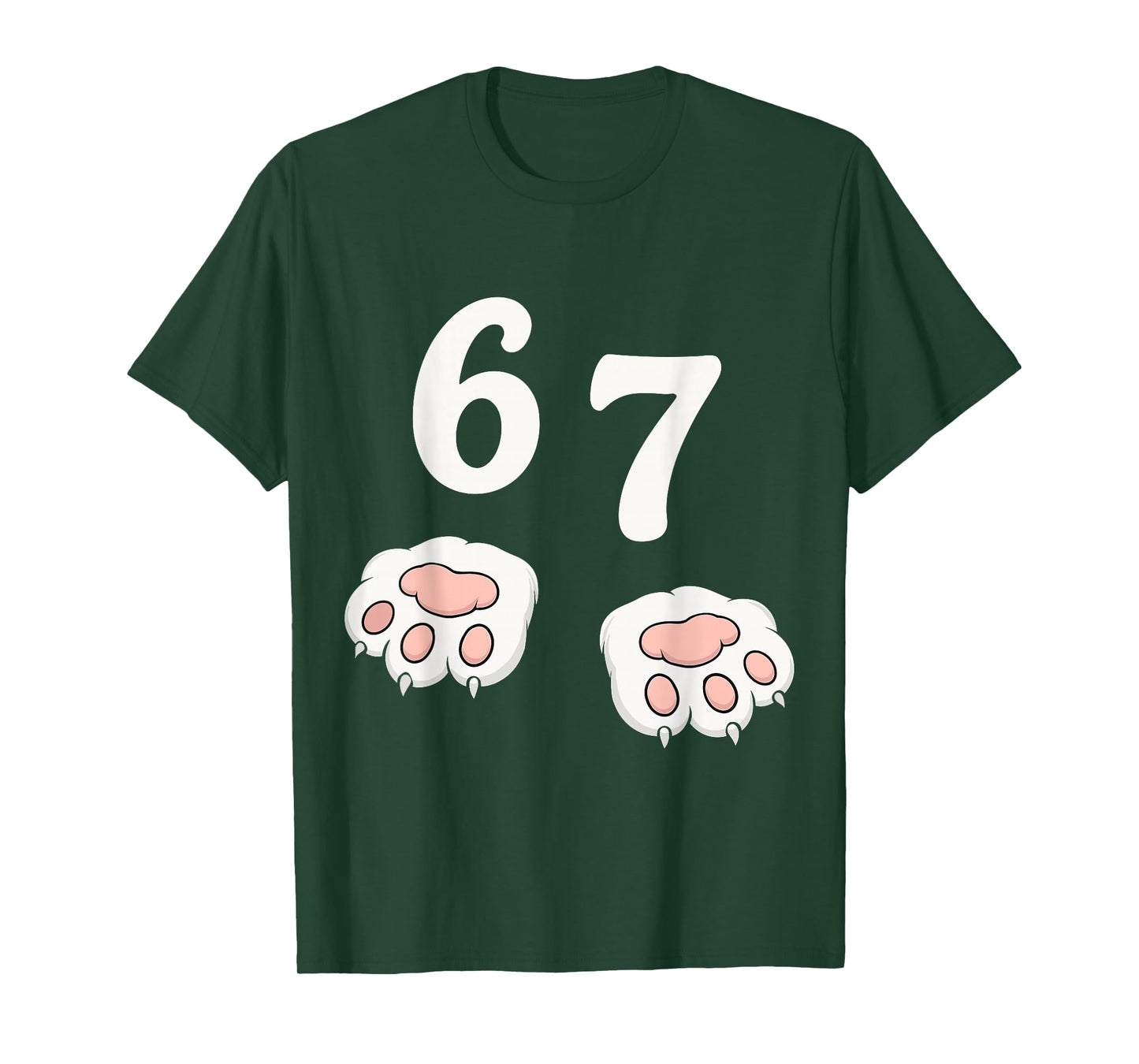 67 Meme Six Seven 6 7 Shirt Meme Funny Cat 67 T-Shirt