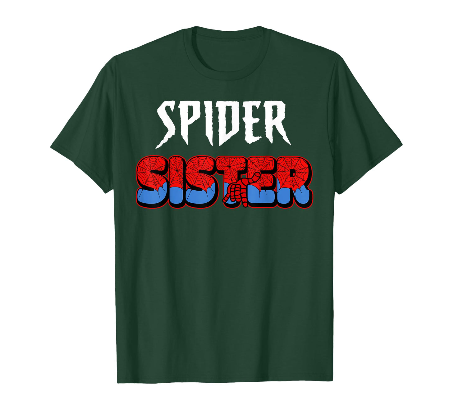 Groovy Spider Sister Matching Family Birthday Party Theme T-Shirt
