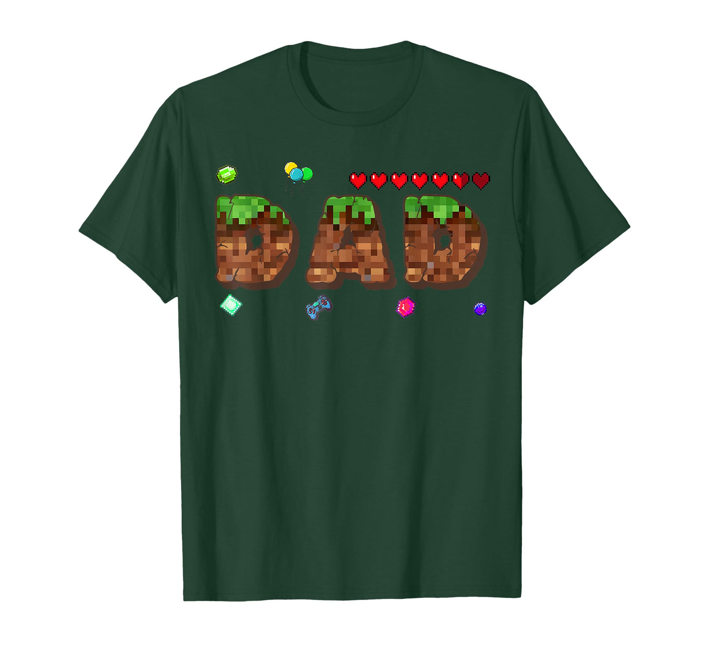 Mom And Dad Of The Birthday Boy Pixel Game Matching Family T-Shirt