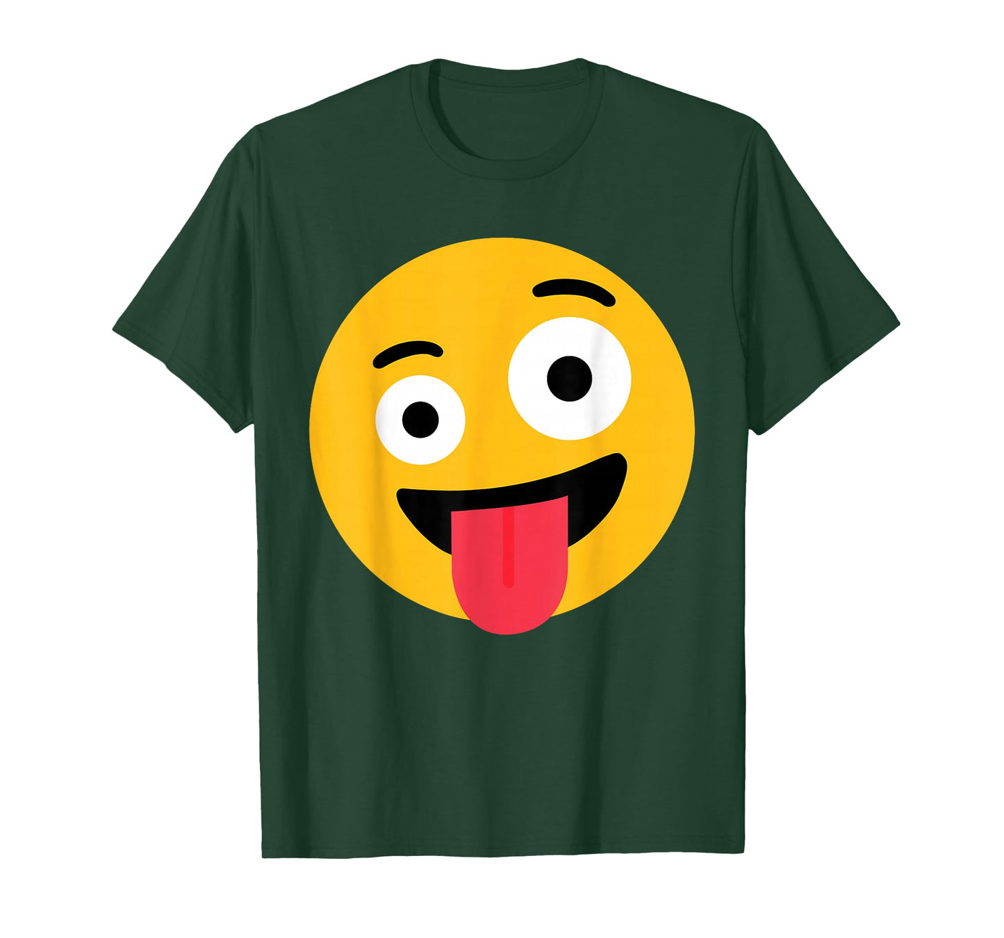 Funny Emoticon Wild Crazy Eyes Excited Zany Face T-Shirt