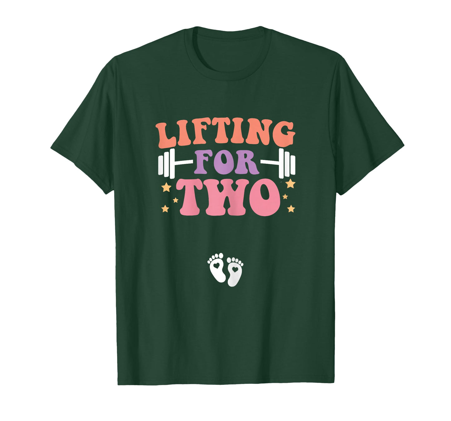 Lifting For Two Funny Pregnancy Gym Workout Expecting Mom T-Shirt
