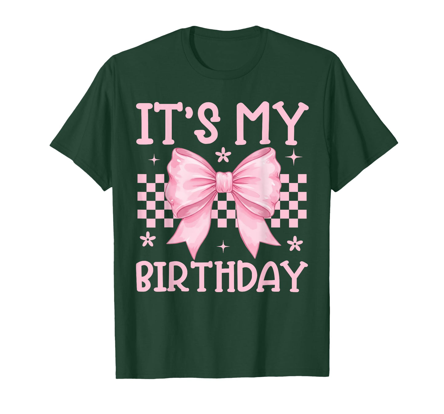 Cute It's My Birthday Girls Women Teens Coquette Bow Bday T-Shirt