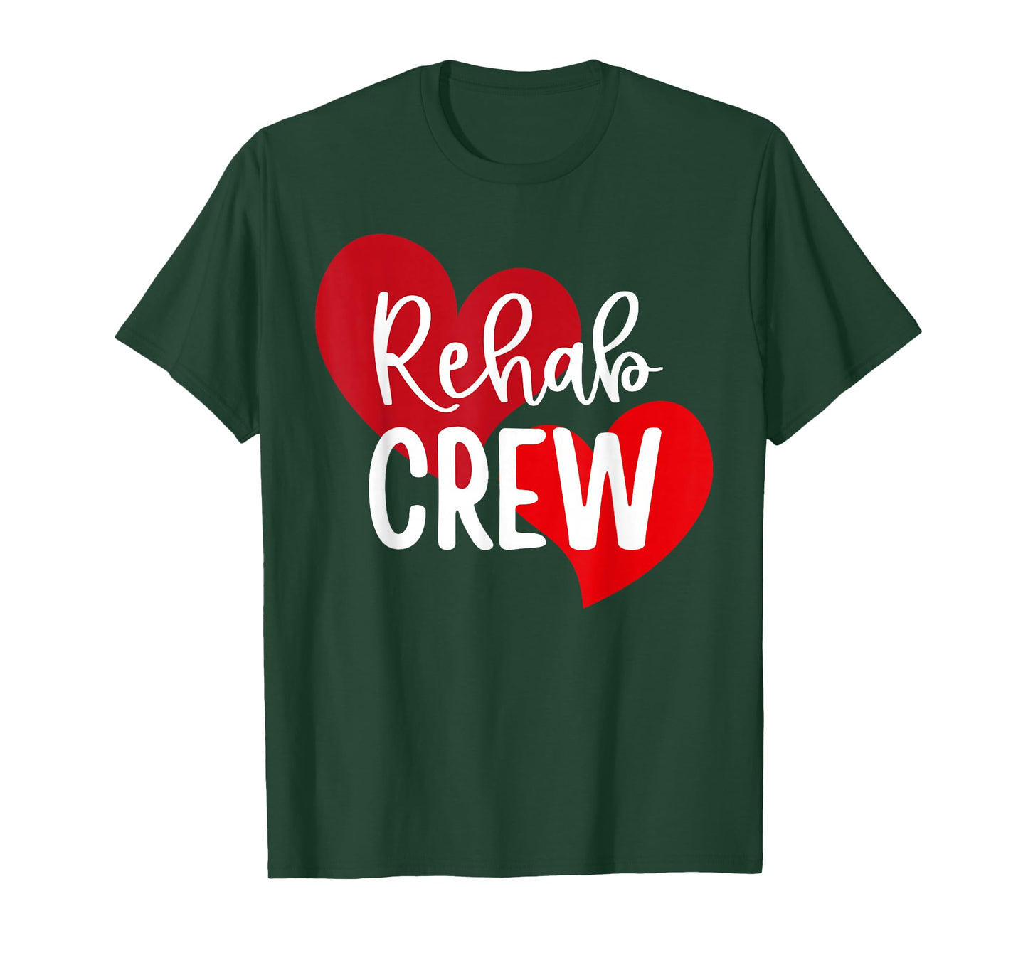 Rehab Crew Valentine Day Rehabilitation Physical Therapist T-Shirt