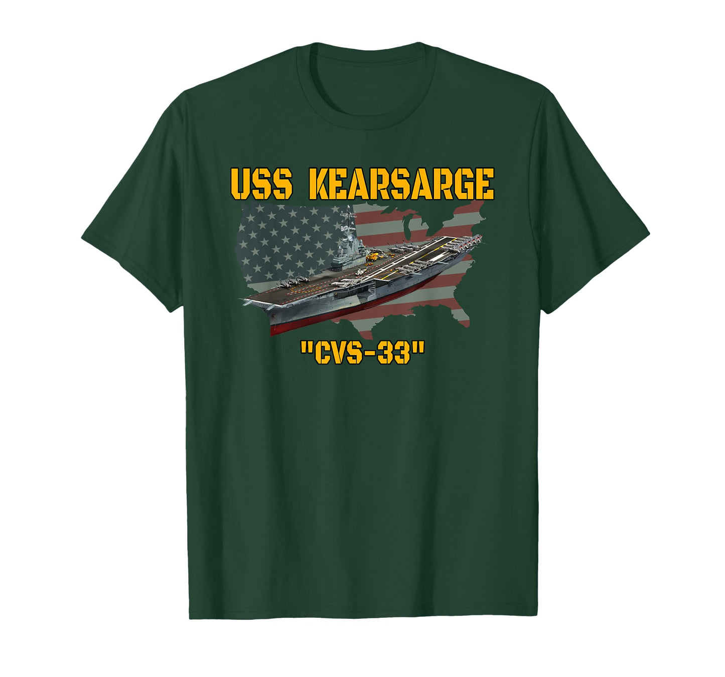 Aircraft Carrier USS Kearsarge CVS-33 Veteran Day Father Day T-Shirt