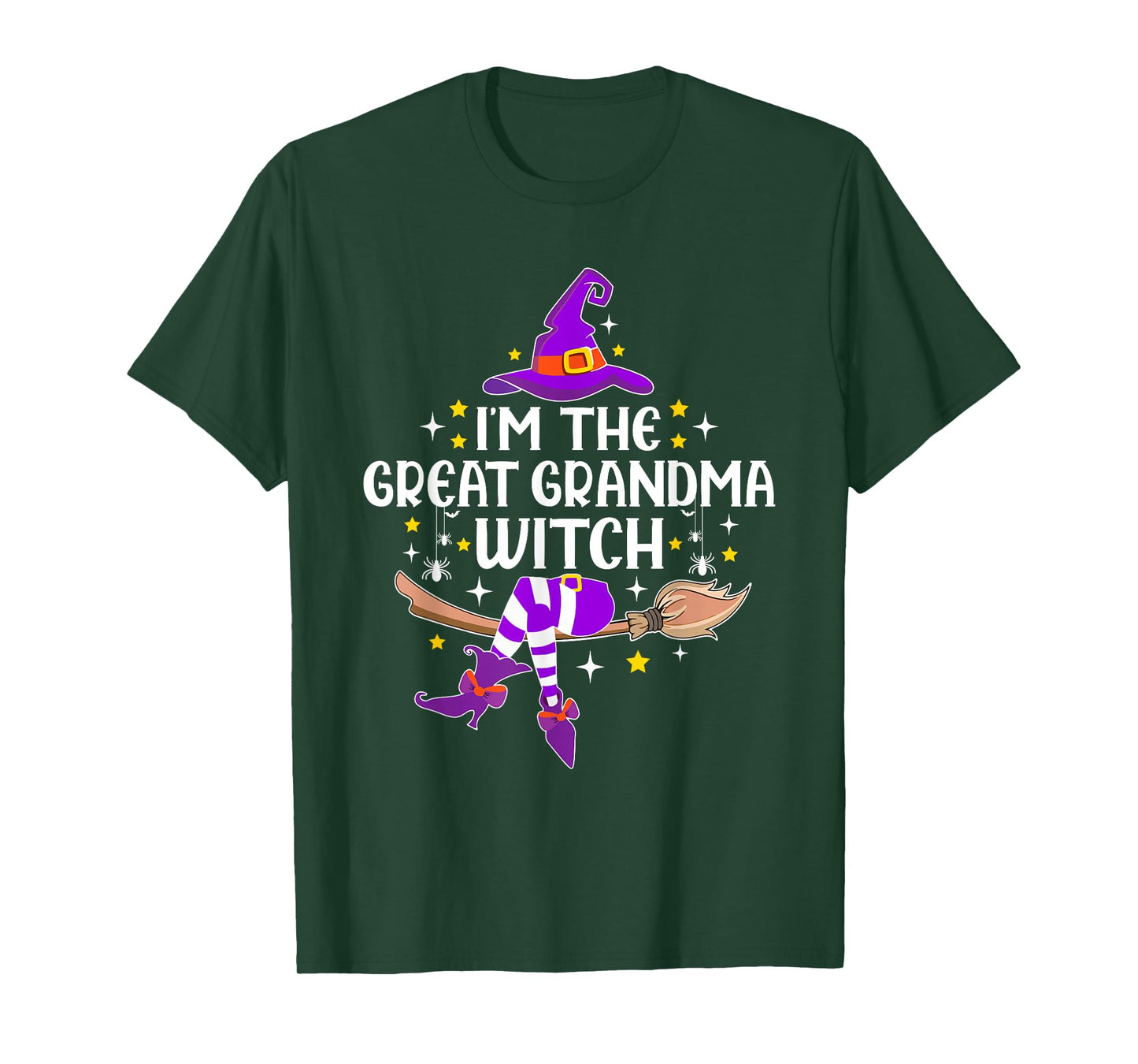 I'm The Great Grandma Witch Halloween Matching Group Costume T-Shirt