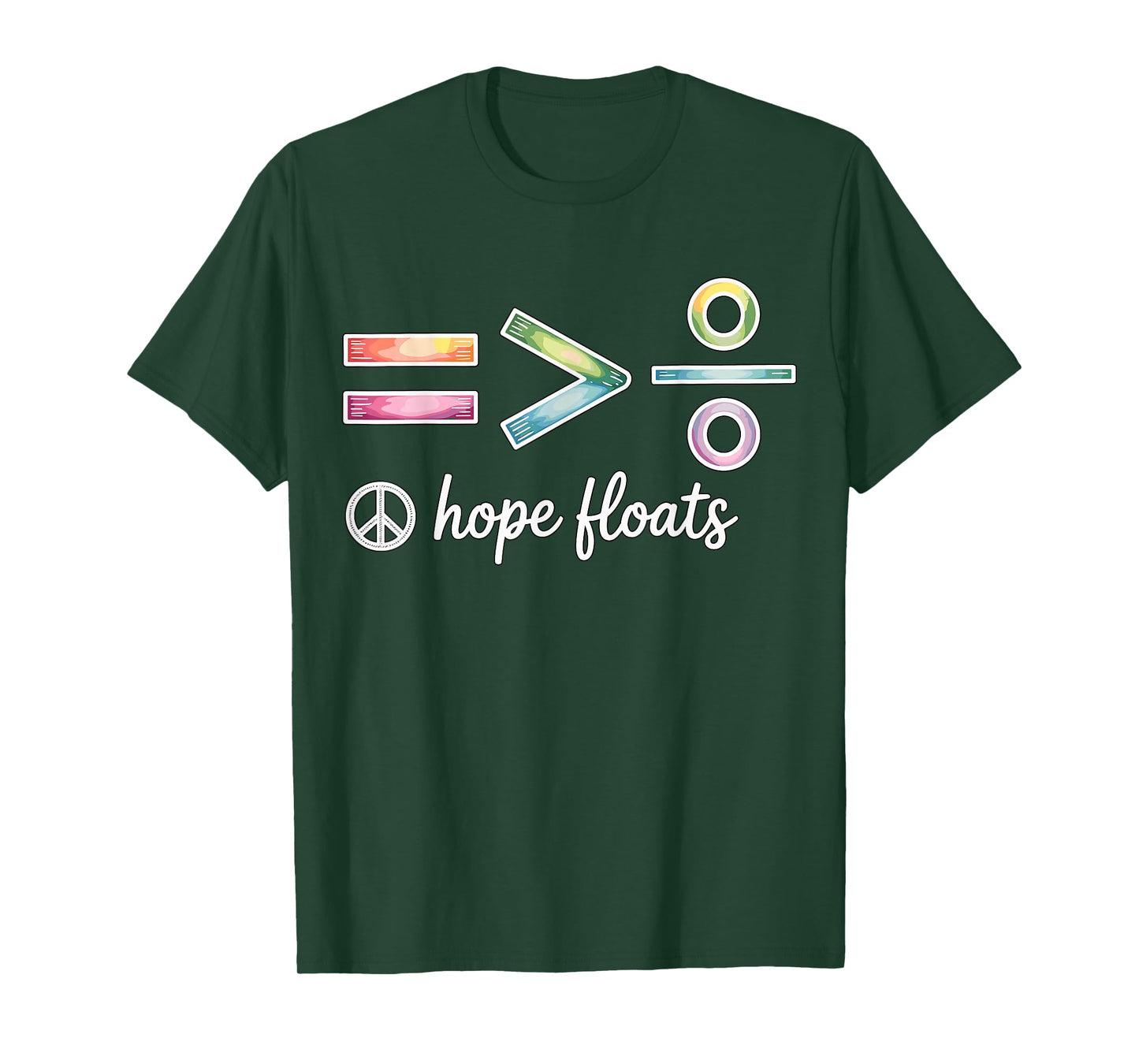 Hope Faith Equality Hope Floats T-Shirt