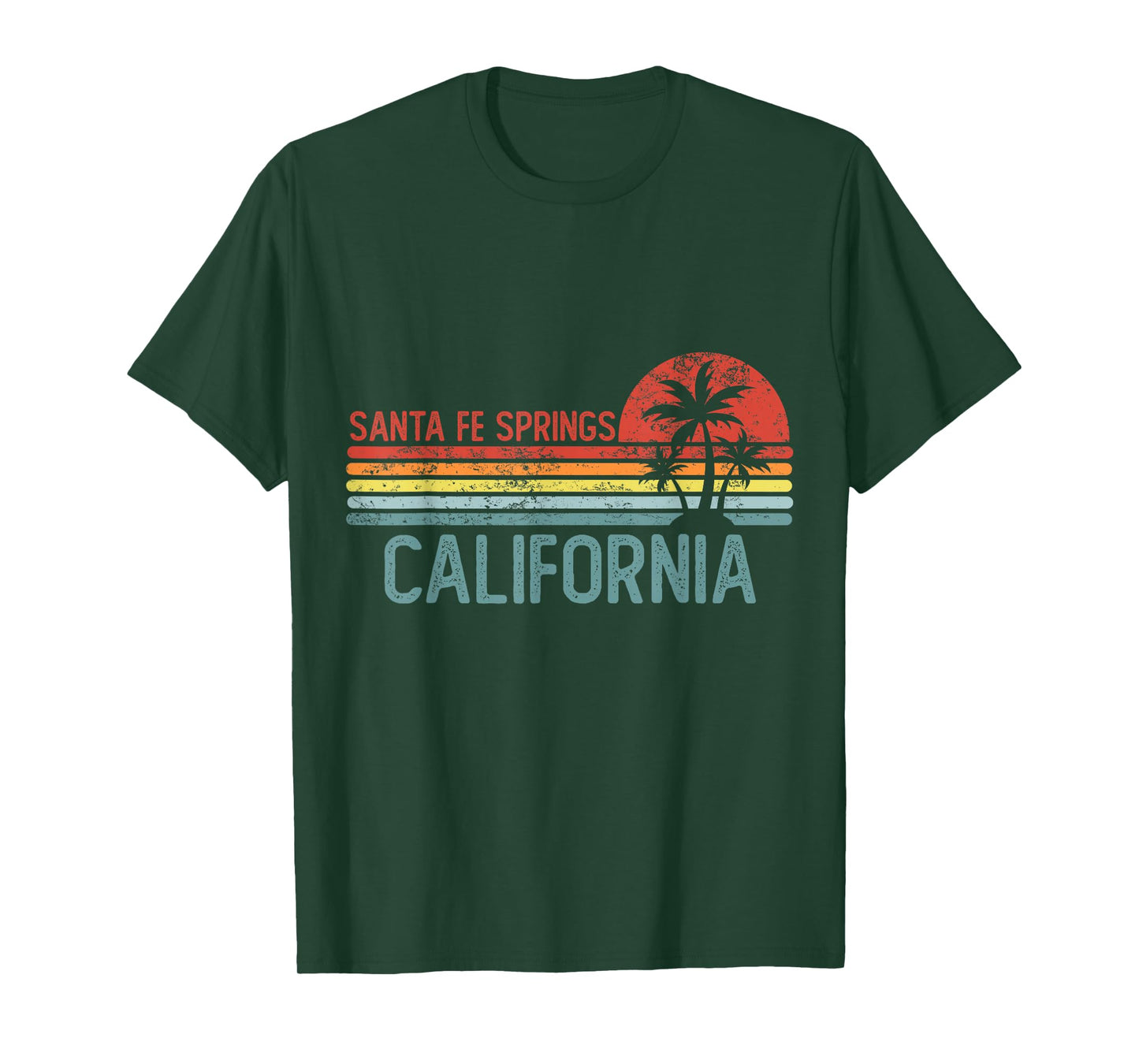 Santa Fe Springs California Funny USA City Trip Home Roots T-Shirt