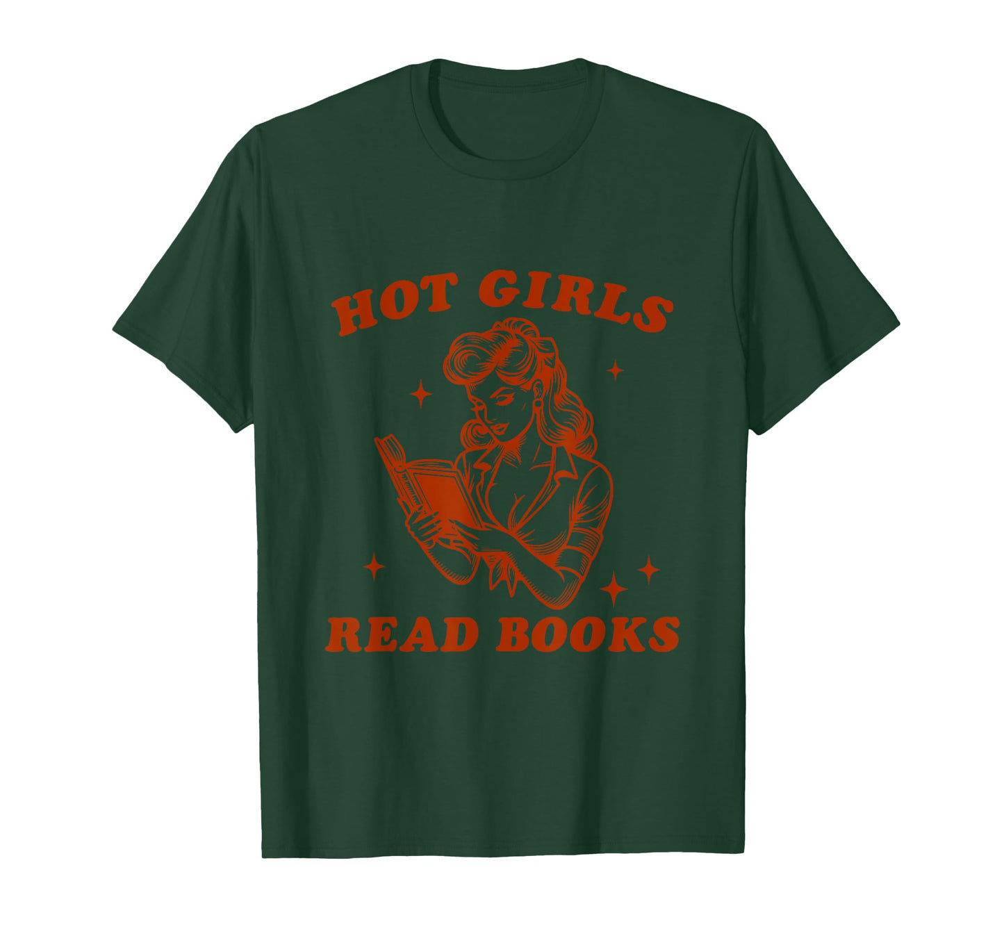 Vintage Hot Girls Read Books Librarian Book Reader T-Shirt