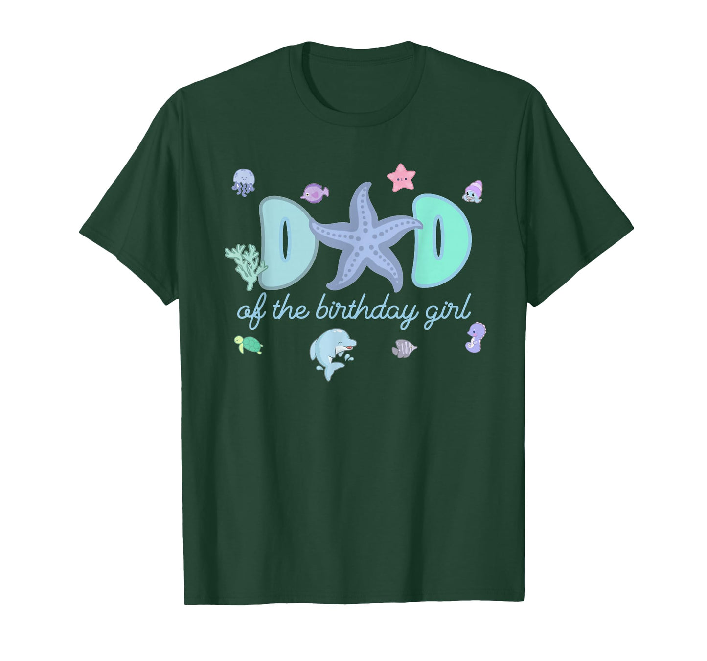 Mom & Dad of The Birthday Girl One-der The Sea Mama and Dad T-Shirt