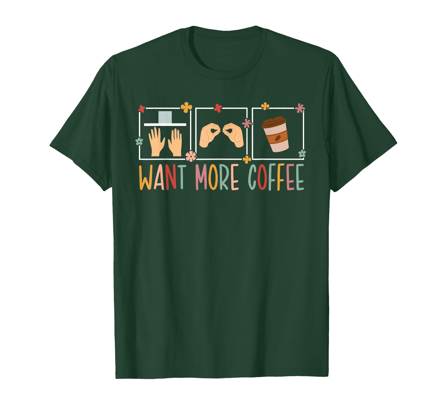 Want More Coffee SPED Teacher Special Education Teacher T-Shirt