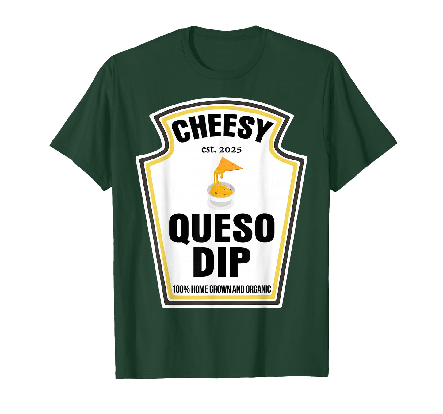 Cheesy Queso Dip Condiment Spice Costume Party Matching T-Shirt