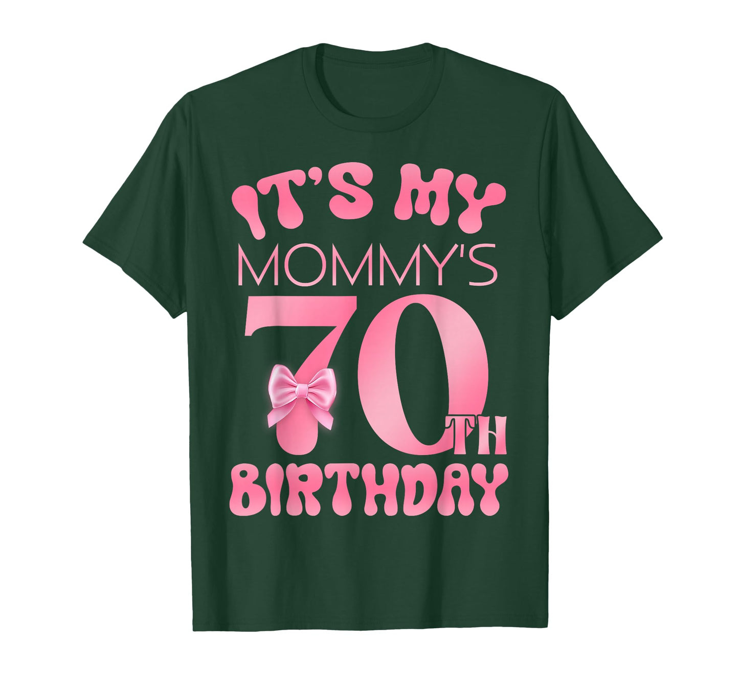 It's My Mommy's 70th Birthday Girl Pink Party Themes T-Shirt