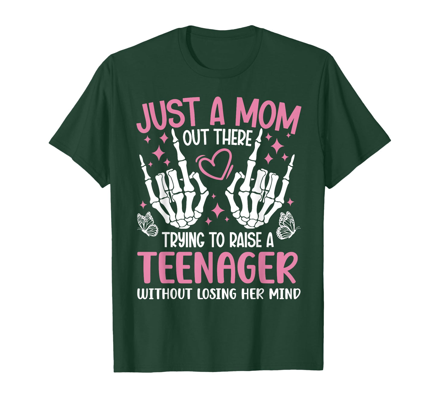 Funny Mom Of A Teenager Mama Teenager Mom Of Teenagers T-Shirt