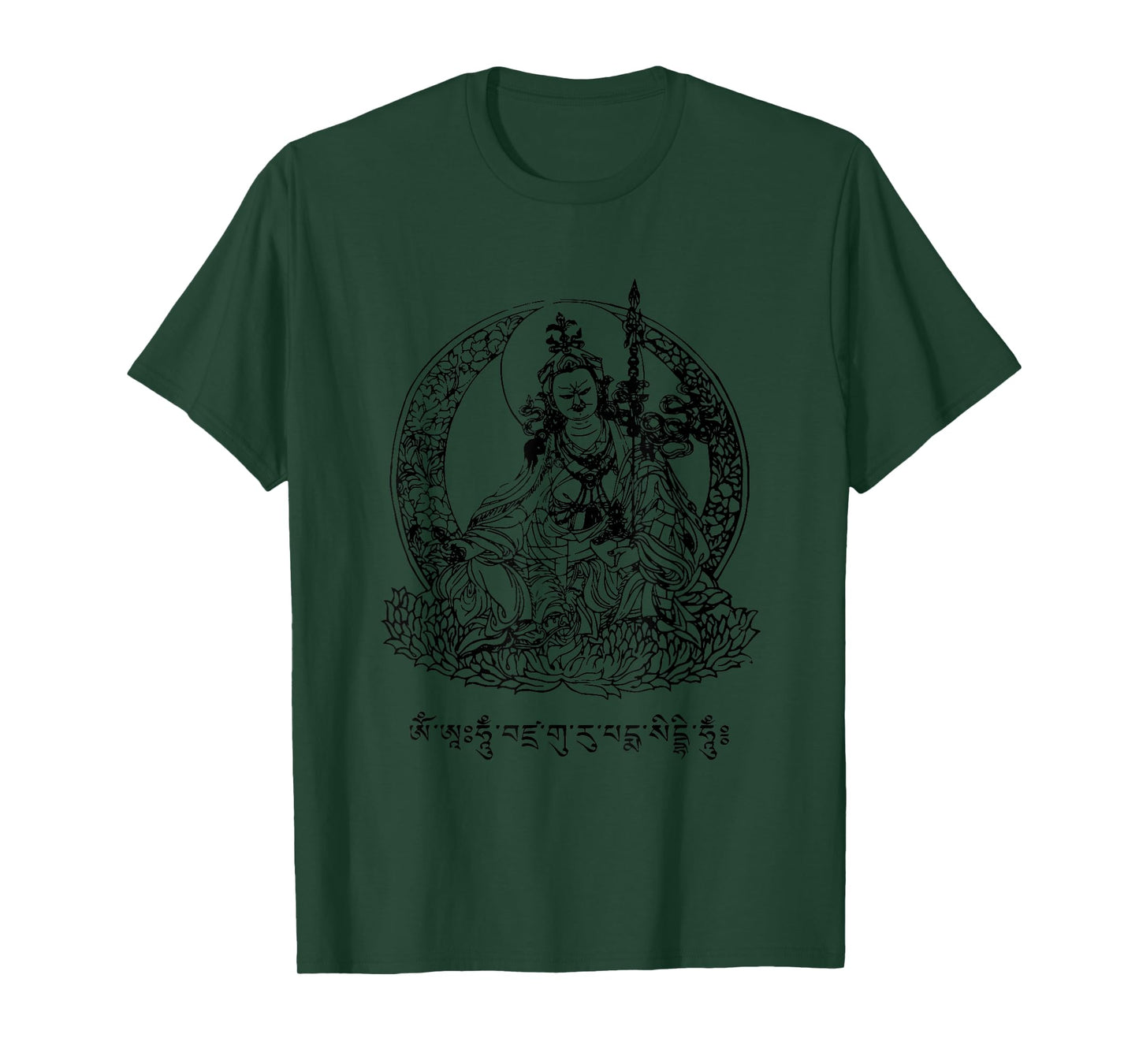 Padmasambhava Guru Rinpoche Tibetan Buddha Mantra Buddhist T-Shirt