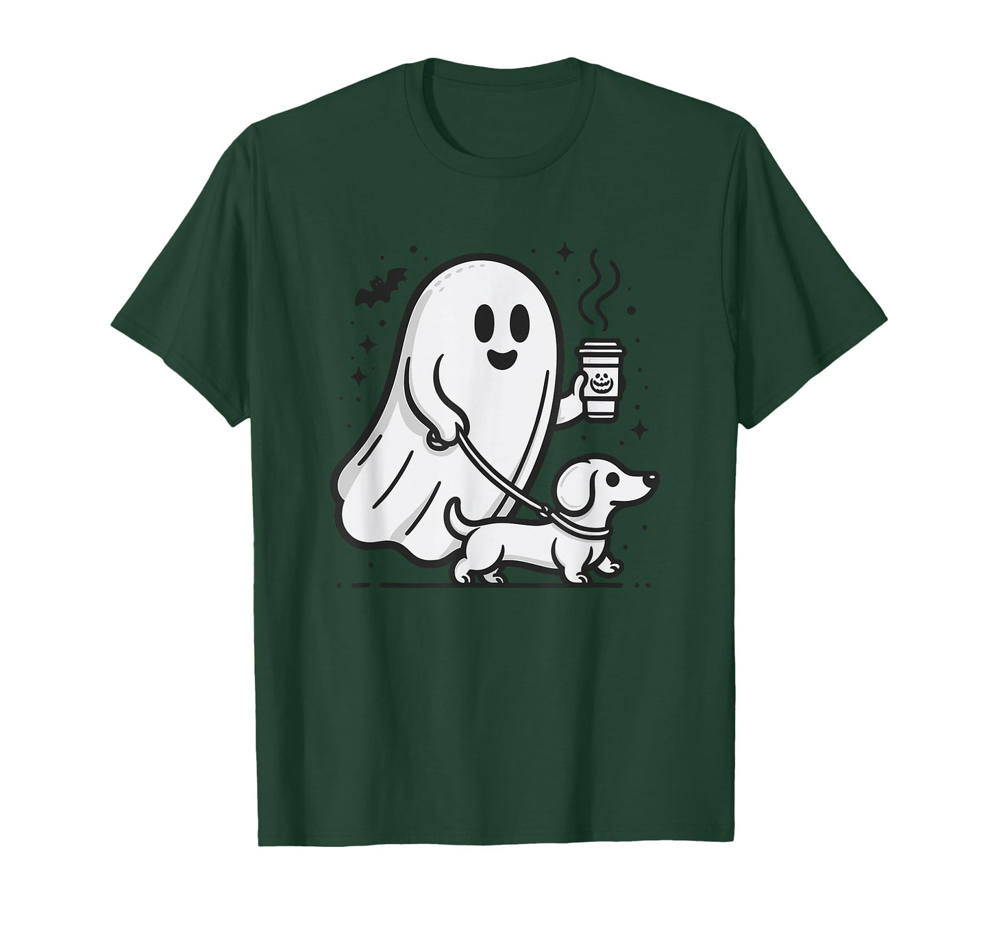 Funny Dachshund Ghost Halloween Spooky Season Weenie Dog T-Shirt