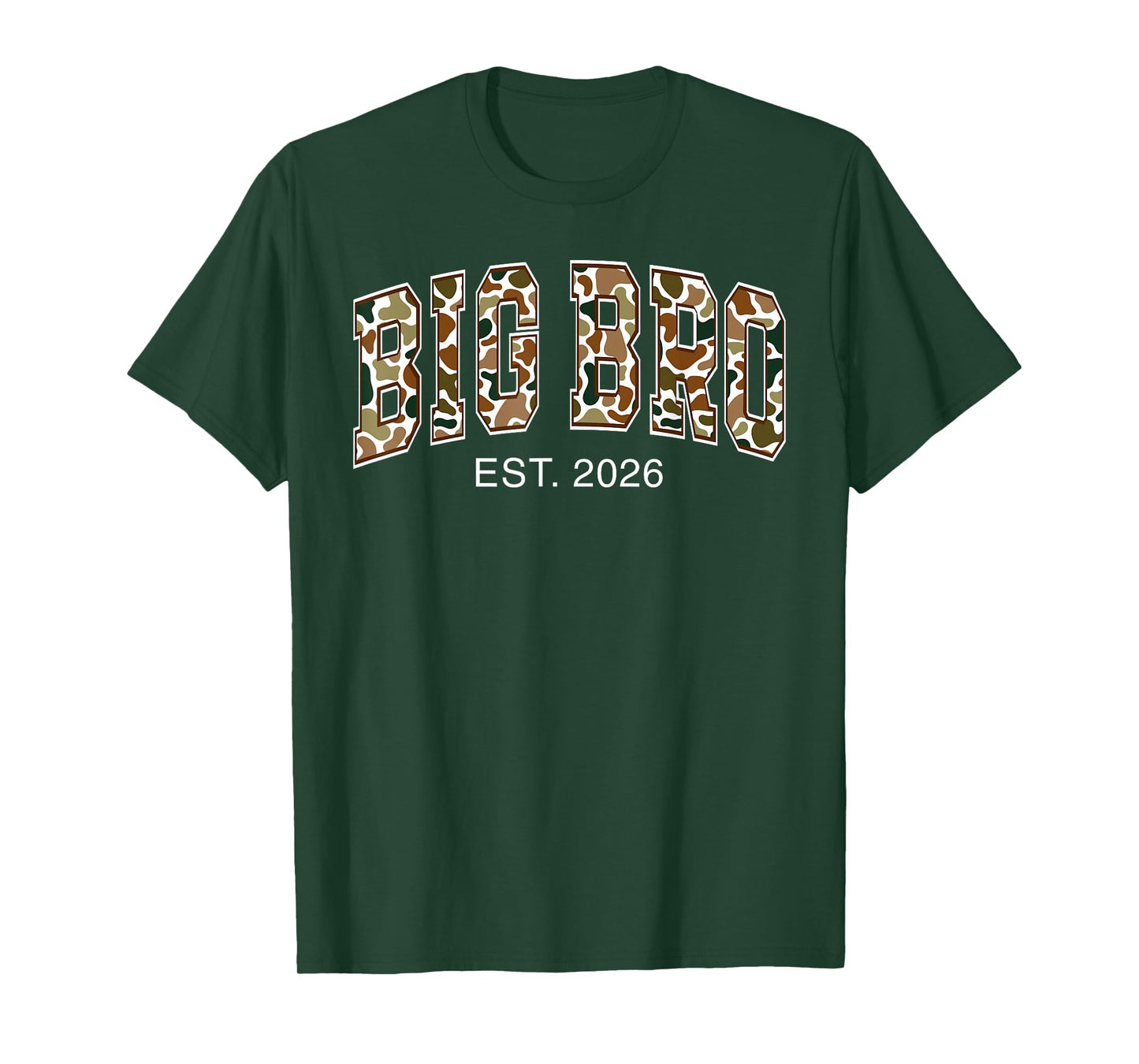 Big Bro Est 2026 New Big Brother Announcement Camo T-Shirt