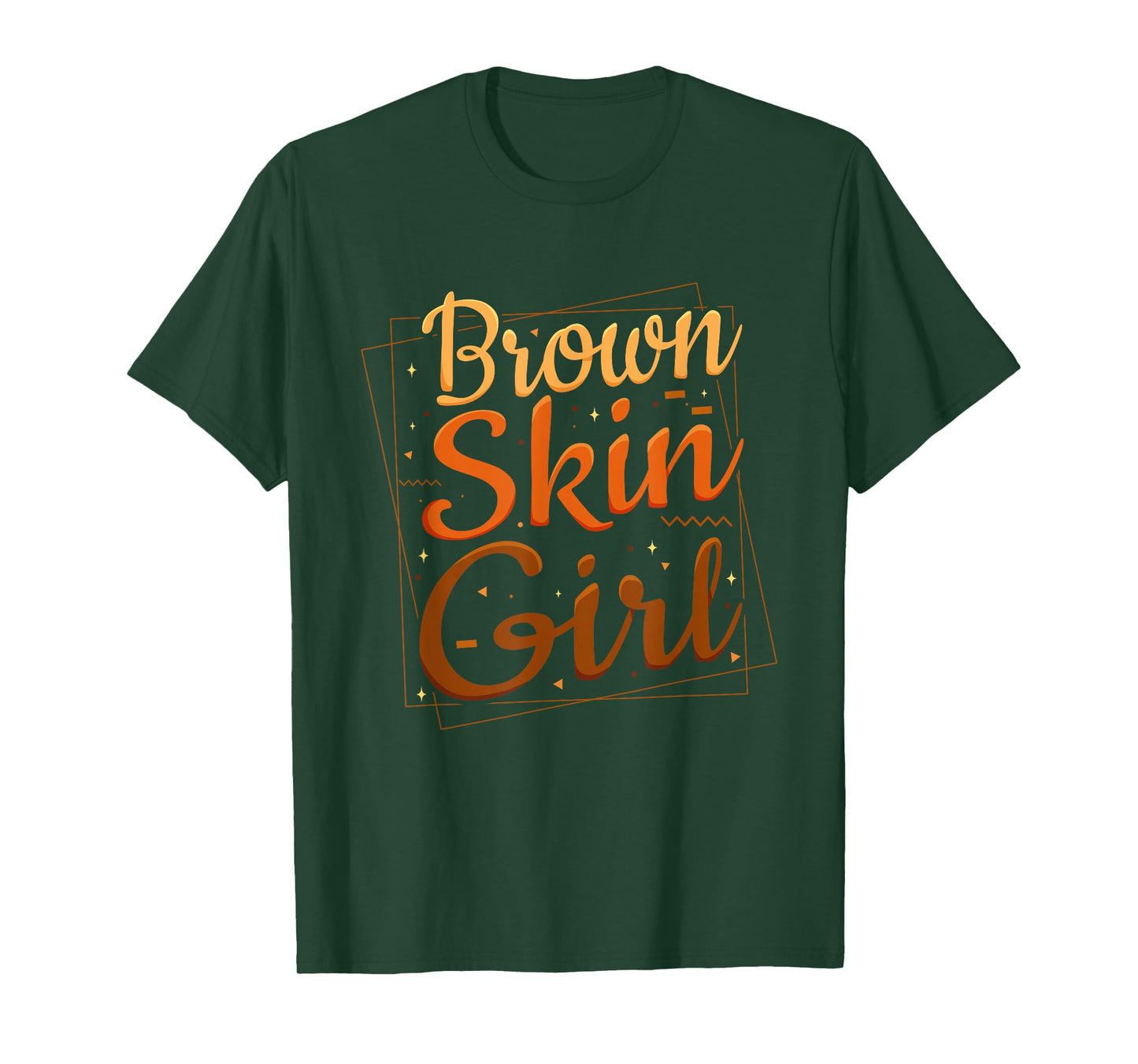 Cute Brown Skin Girl Black History Month Melanin Black Pride T-Shirt