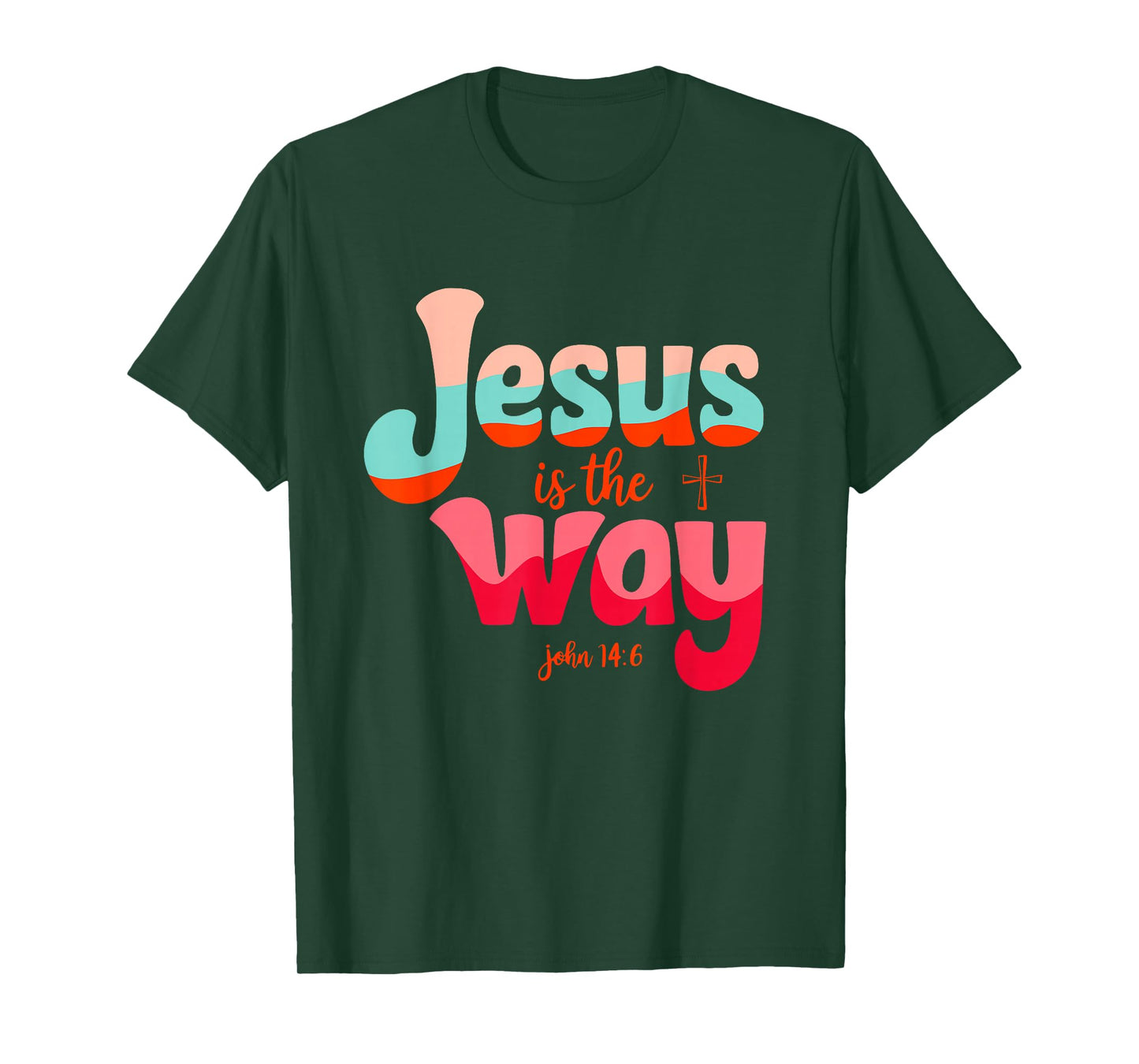 Jesus is The Way John 14:6 Spiritual Pastel T-Shirt