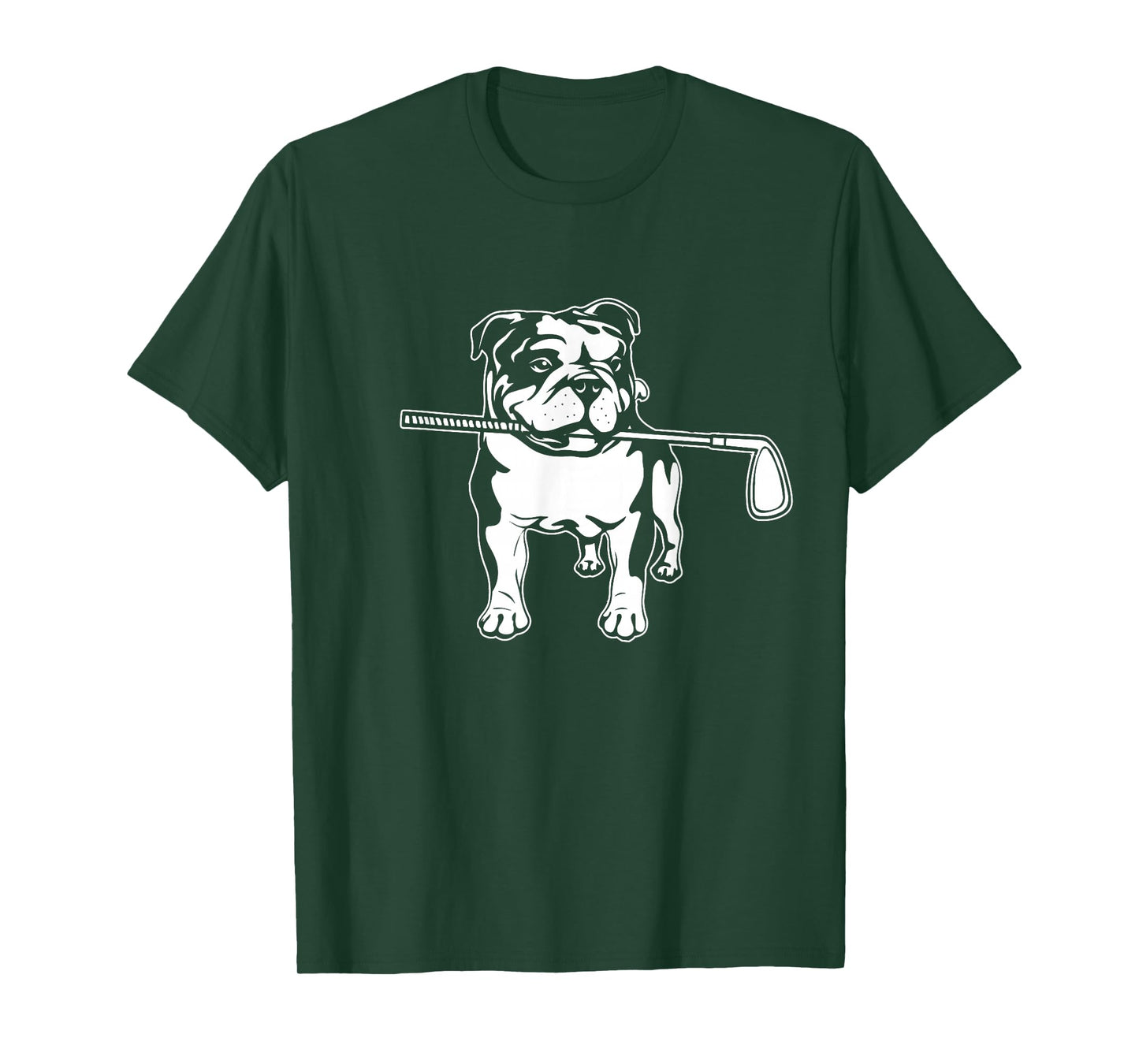 English Bulldog with Golf Clubs Dog Owner Dogs T-Shirt